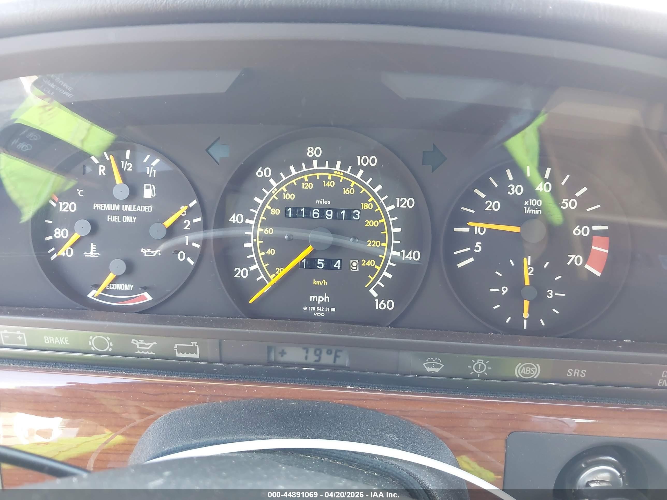 1991 Mercedes-benz 300 Se Белый vin: WDBCA24D0MA599967