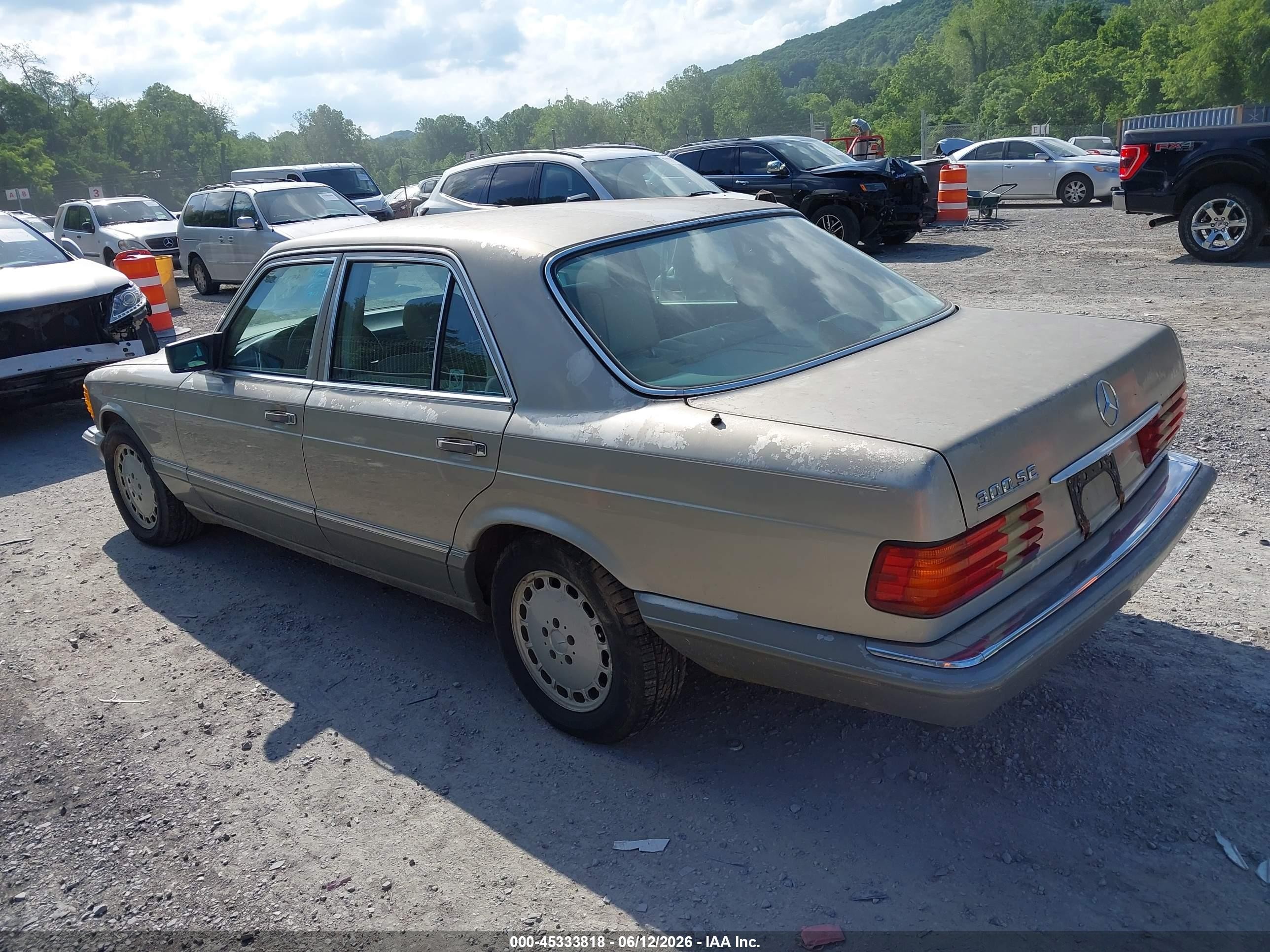 1989 Mercedes-benz 300 Se Gold vin: WDBCA24D1KA463912