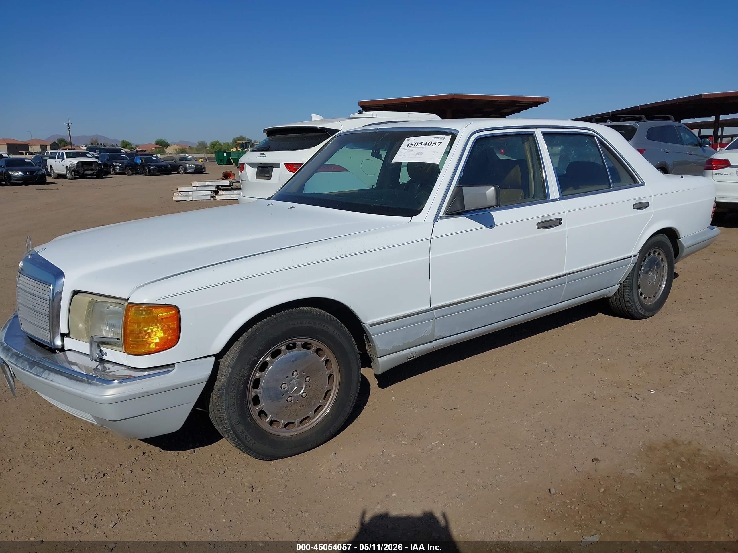 1991 Mercedes-benz 300 Se White vin: WDBCA24D1MA606960