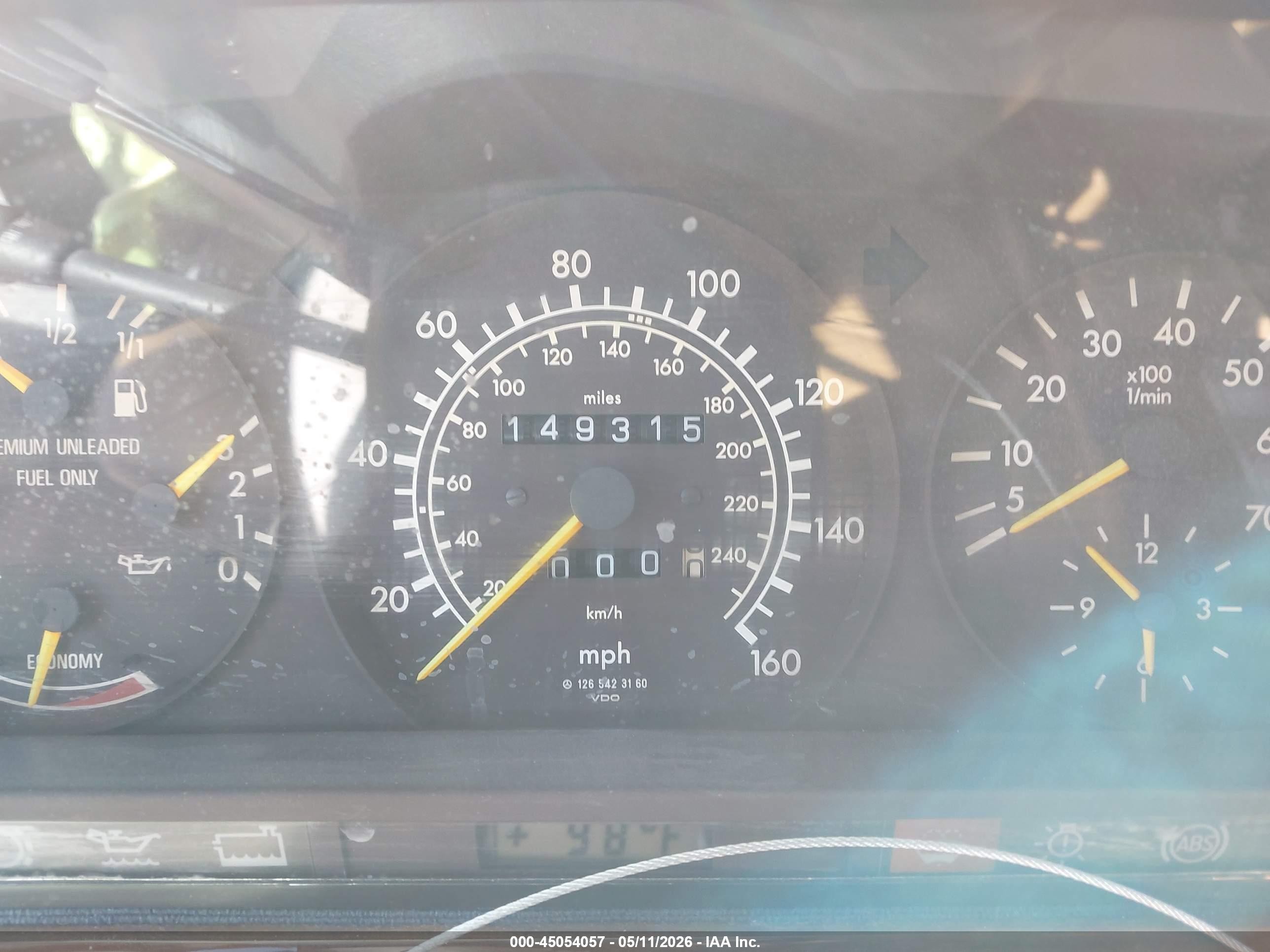 1991 Mercedes-benz 300 Se White vin: WDBCA24D1MA606960