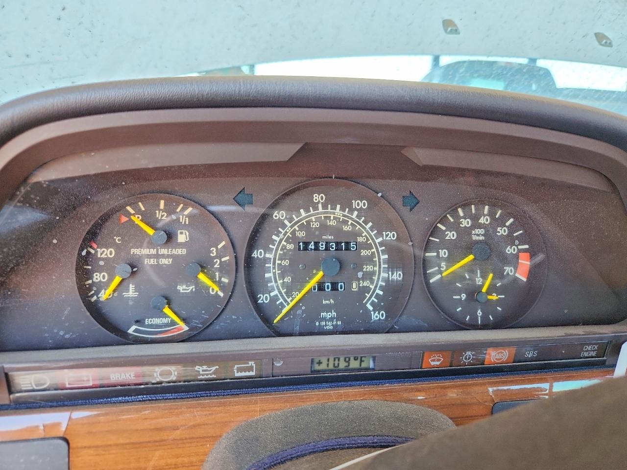 1991 Mercedes-benz 300 Se White vin: WDBCA24D1MA606960