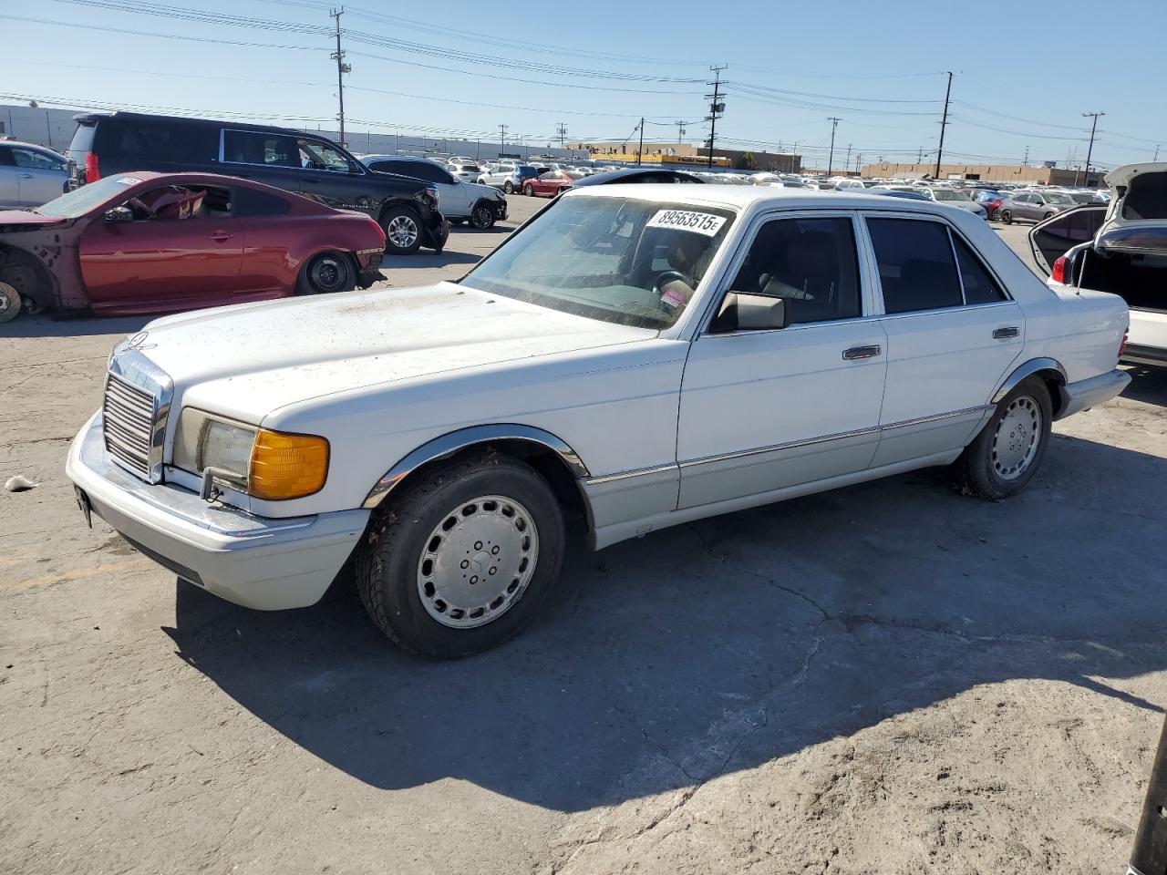 1991 Mercedes-benz 300 Se White vin: WDBCA24D4MA572092