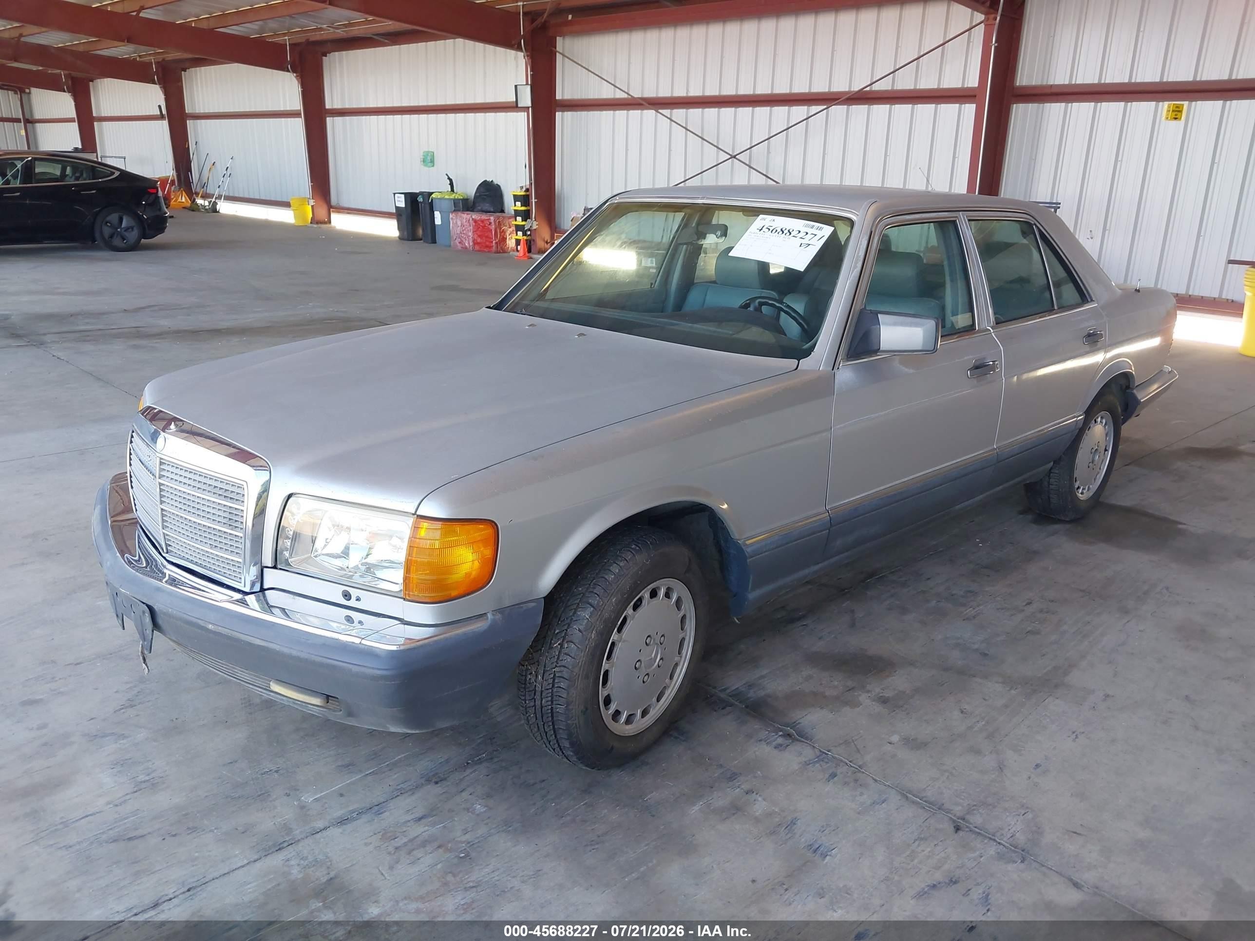 1991 Mercedes-benz 300 Se Silver vin: WDBCA24D5MA574319