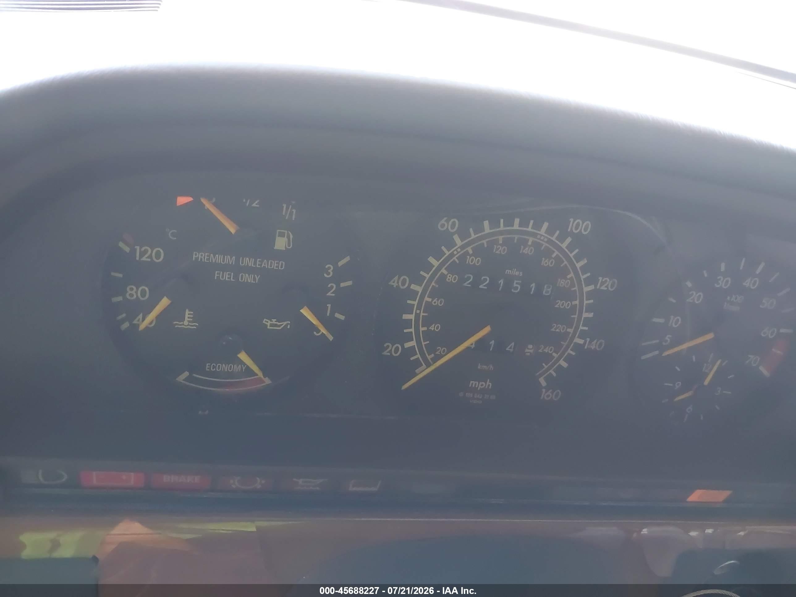 1991 Mercedes-benz 300 Se Silver vin: WDBCA24D5MA574319