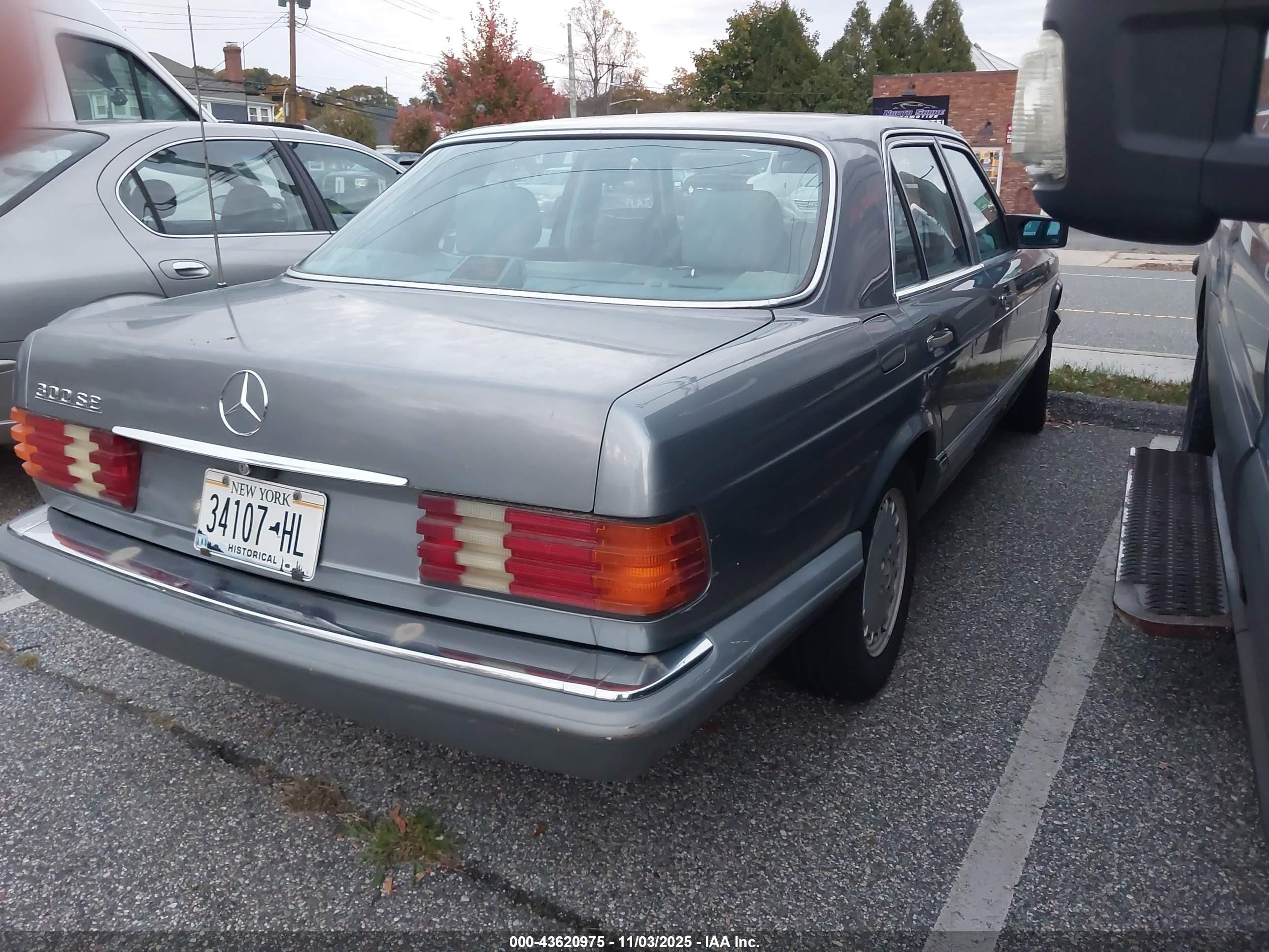 1988 Mercedes-benz 300 Se Silver vin: WDBCA24D7JA397428
