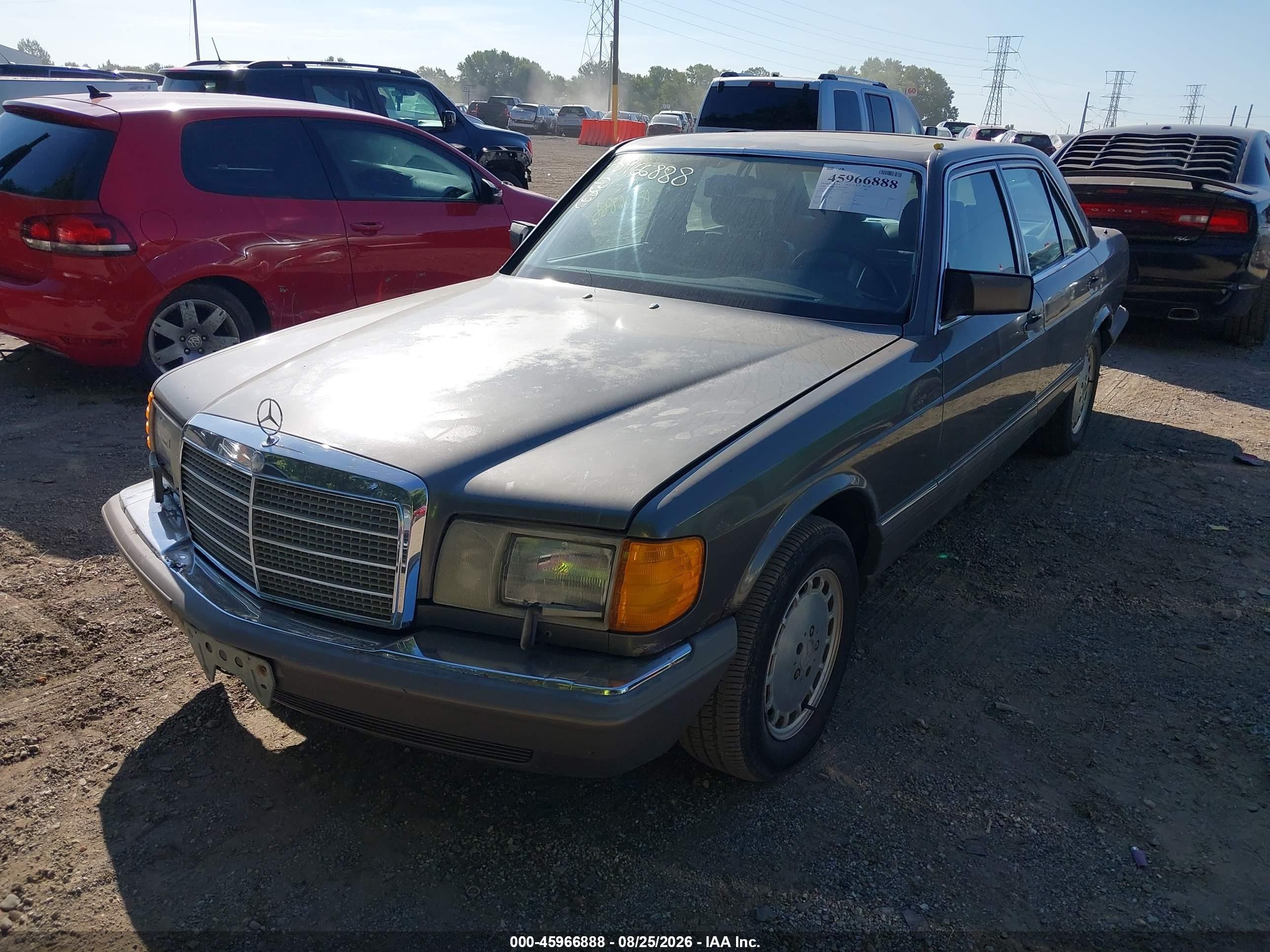 1989 Mercedes-benz 300 Se Gray vin: WDBCA24DXKA449538