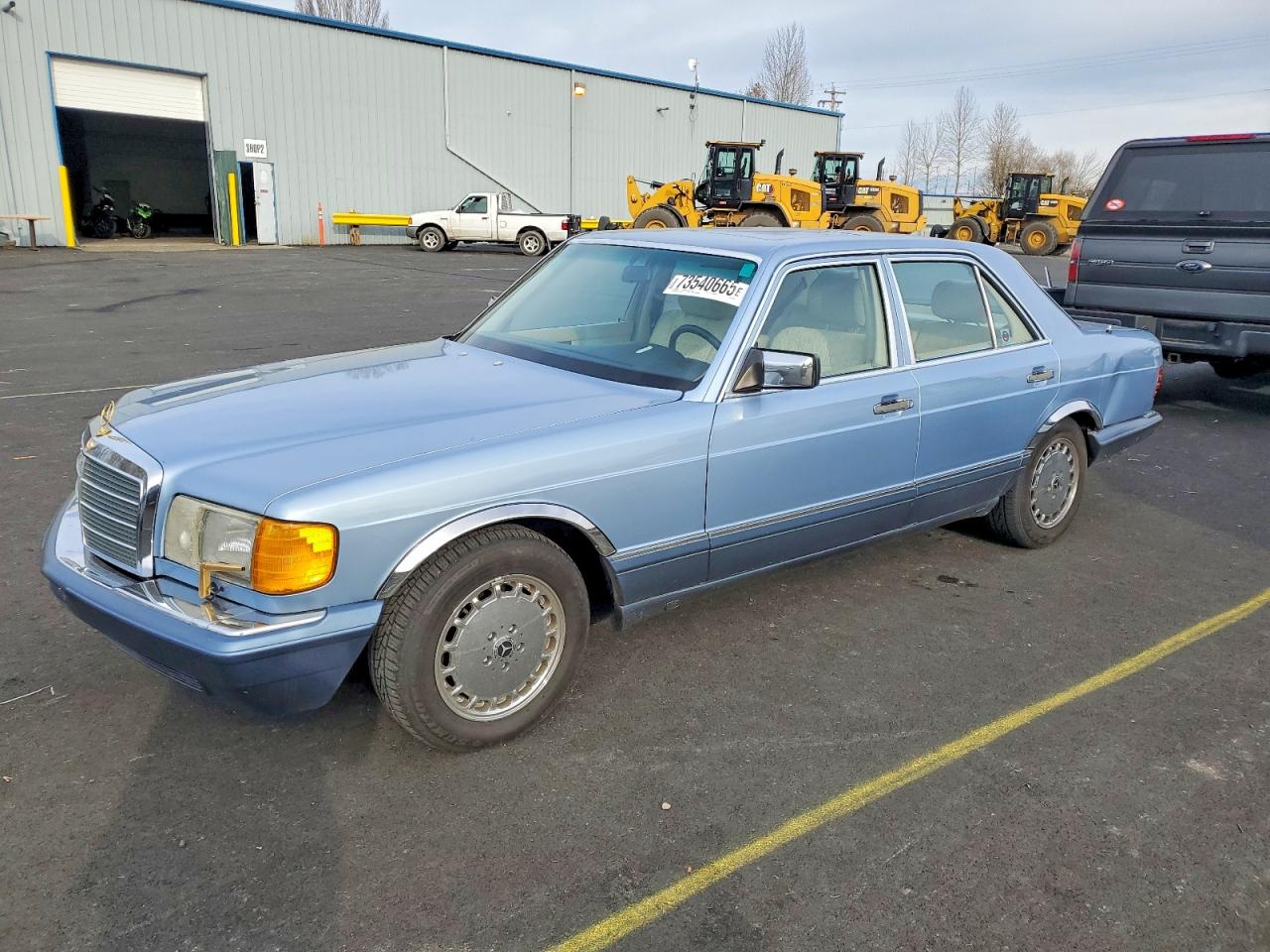 1991 Mercedes-benz 300 Se Синий vin: WDBCA24DXMA592699