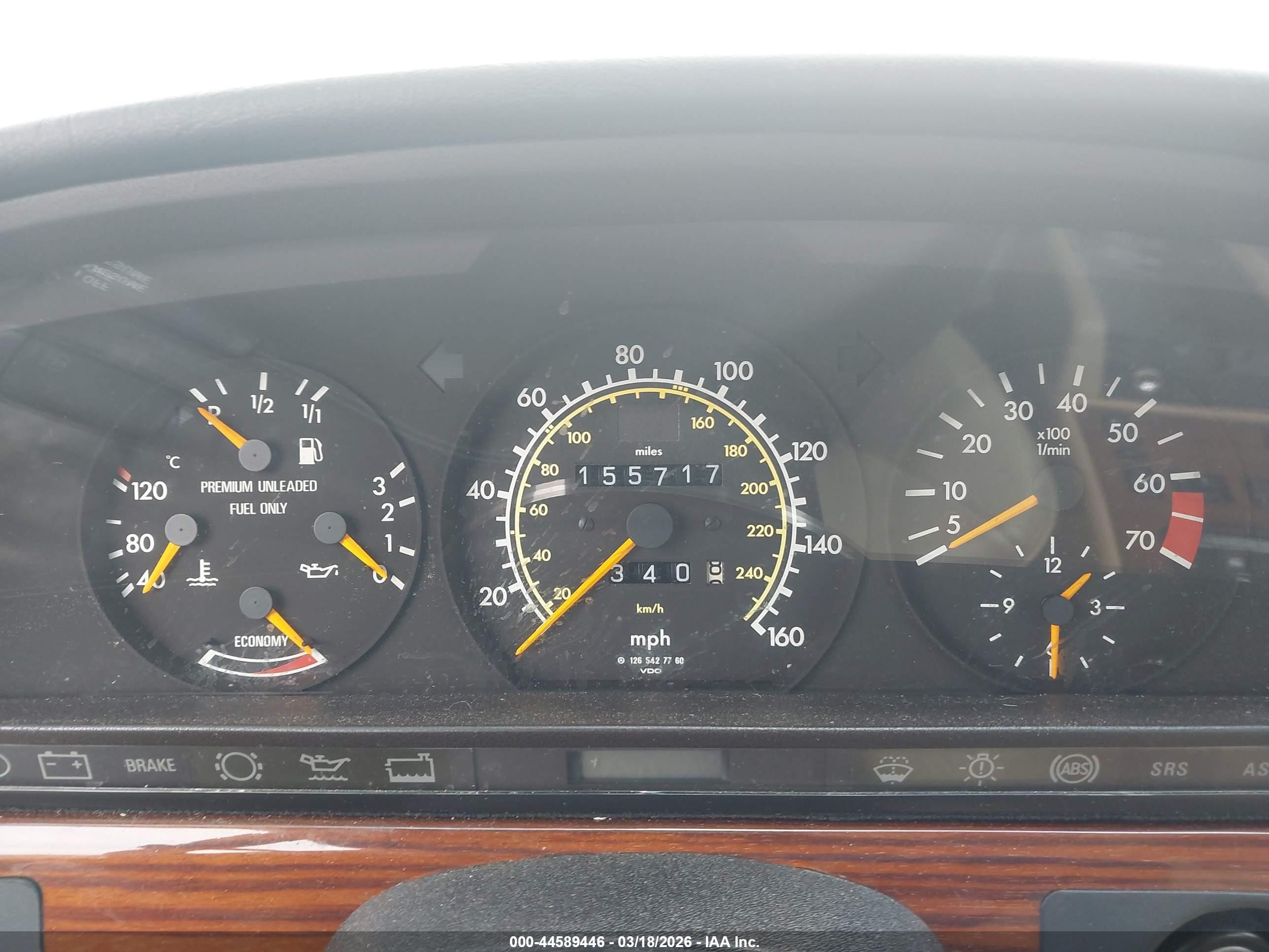 1991 Mercedes-benz 300 Se Gray vin: WDBCA24E2MA602019