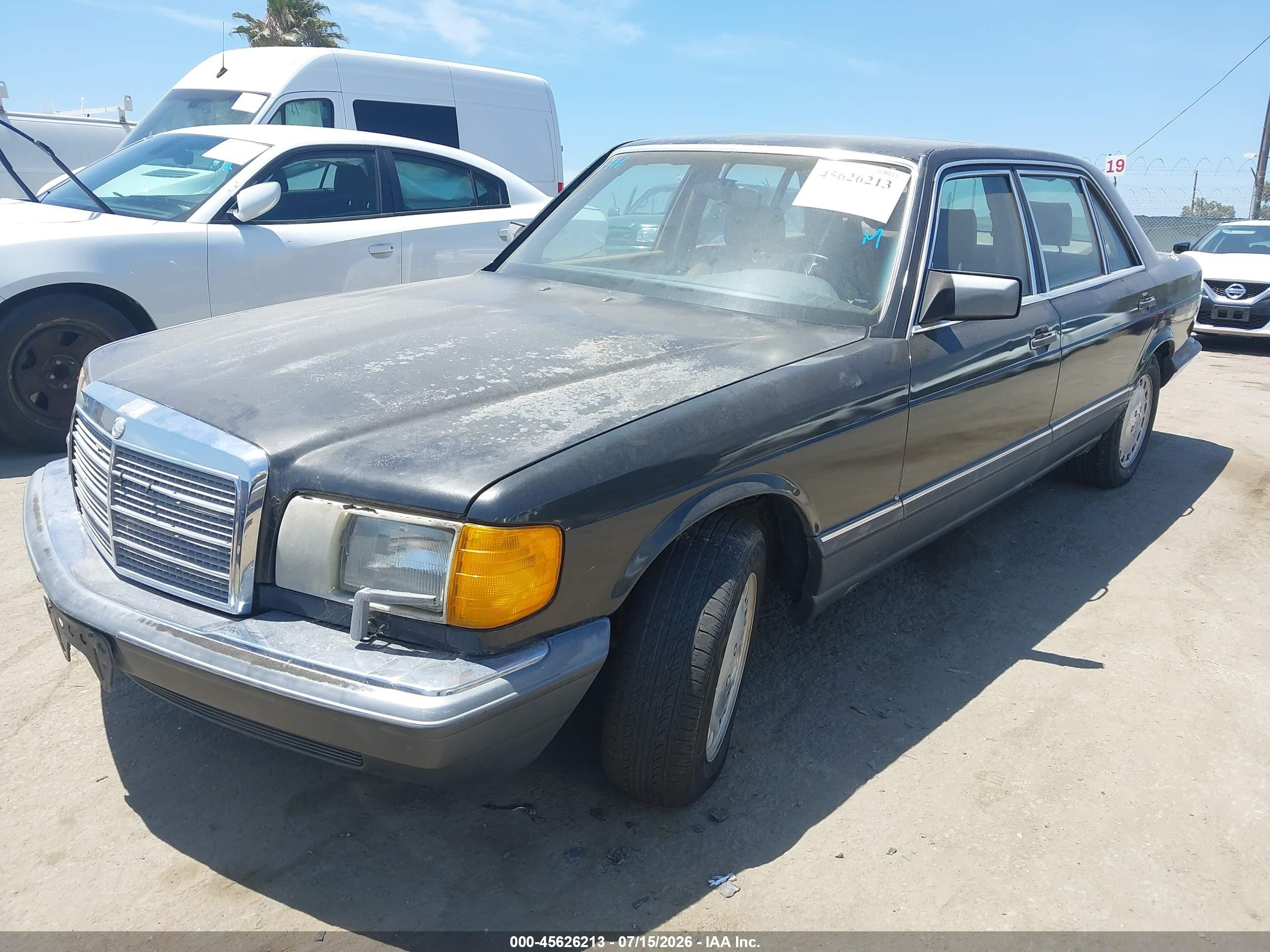 1990 Mercedes-benz 300 Sel Black vin: WDBCA25D3LA537072