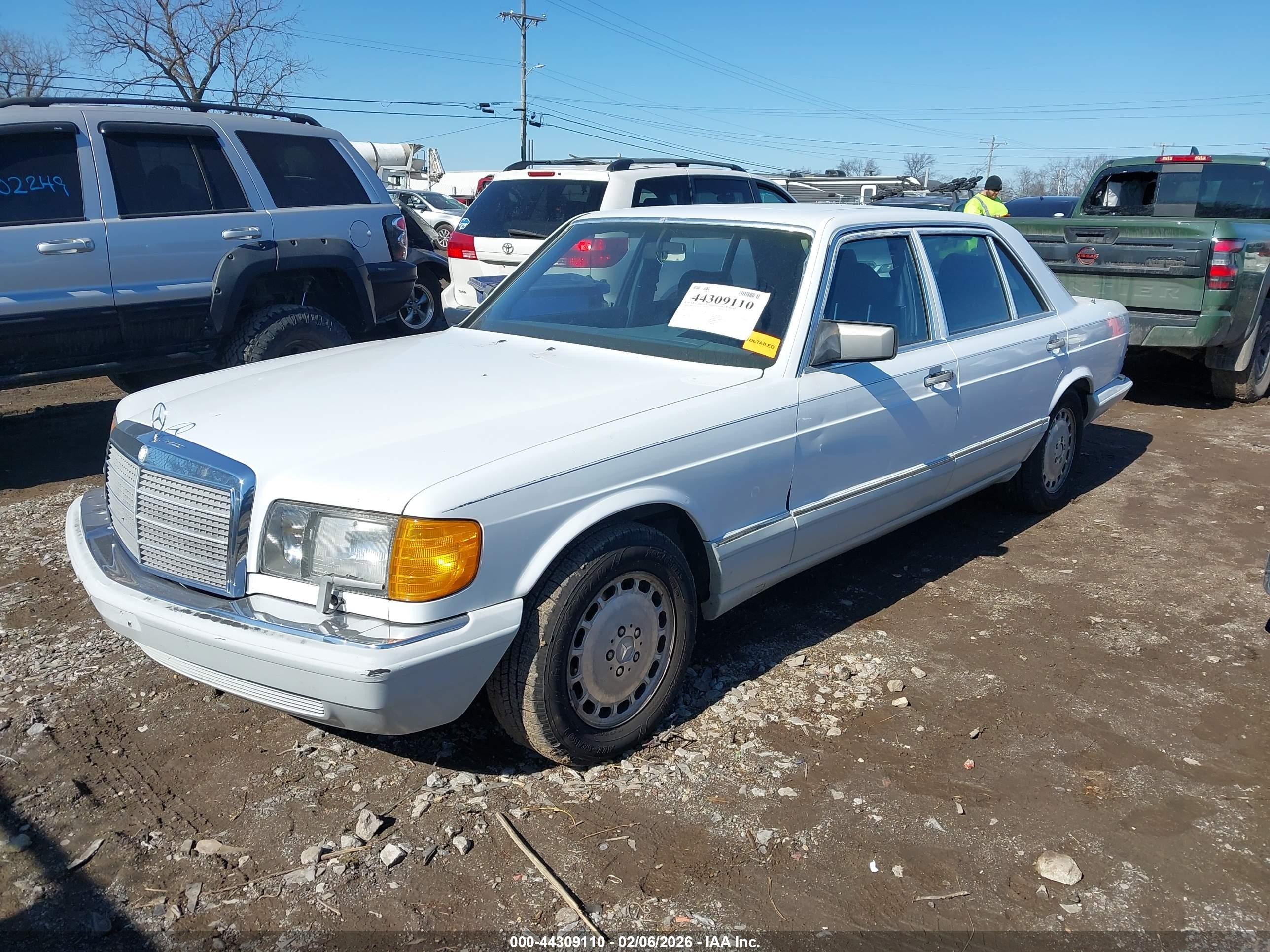 1989 Mercedes-benz 300 Sel Белый vin: WDBCA25D6KA467128