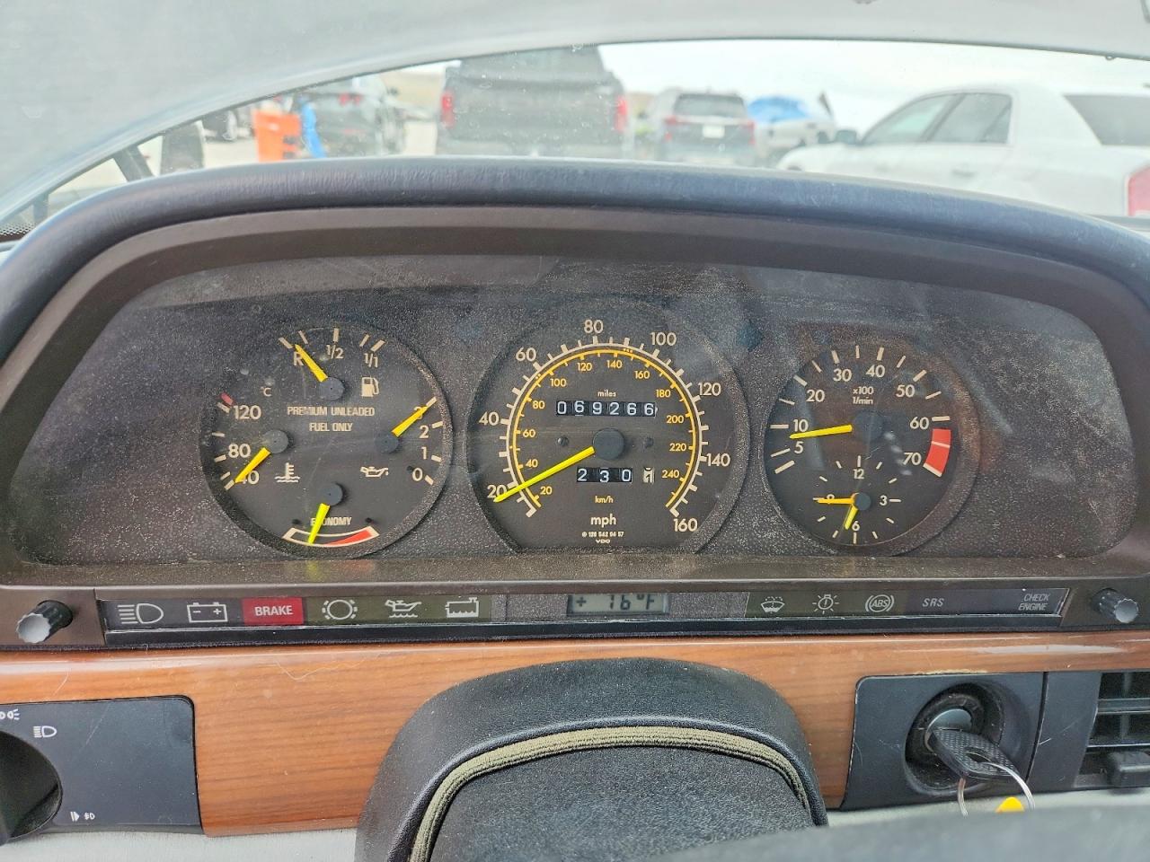 1989 Mercedes-benz 300 Sel Серый vin: WDBCA25D9KA478009