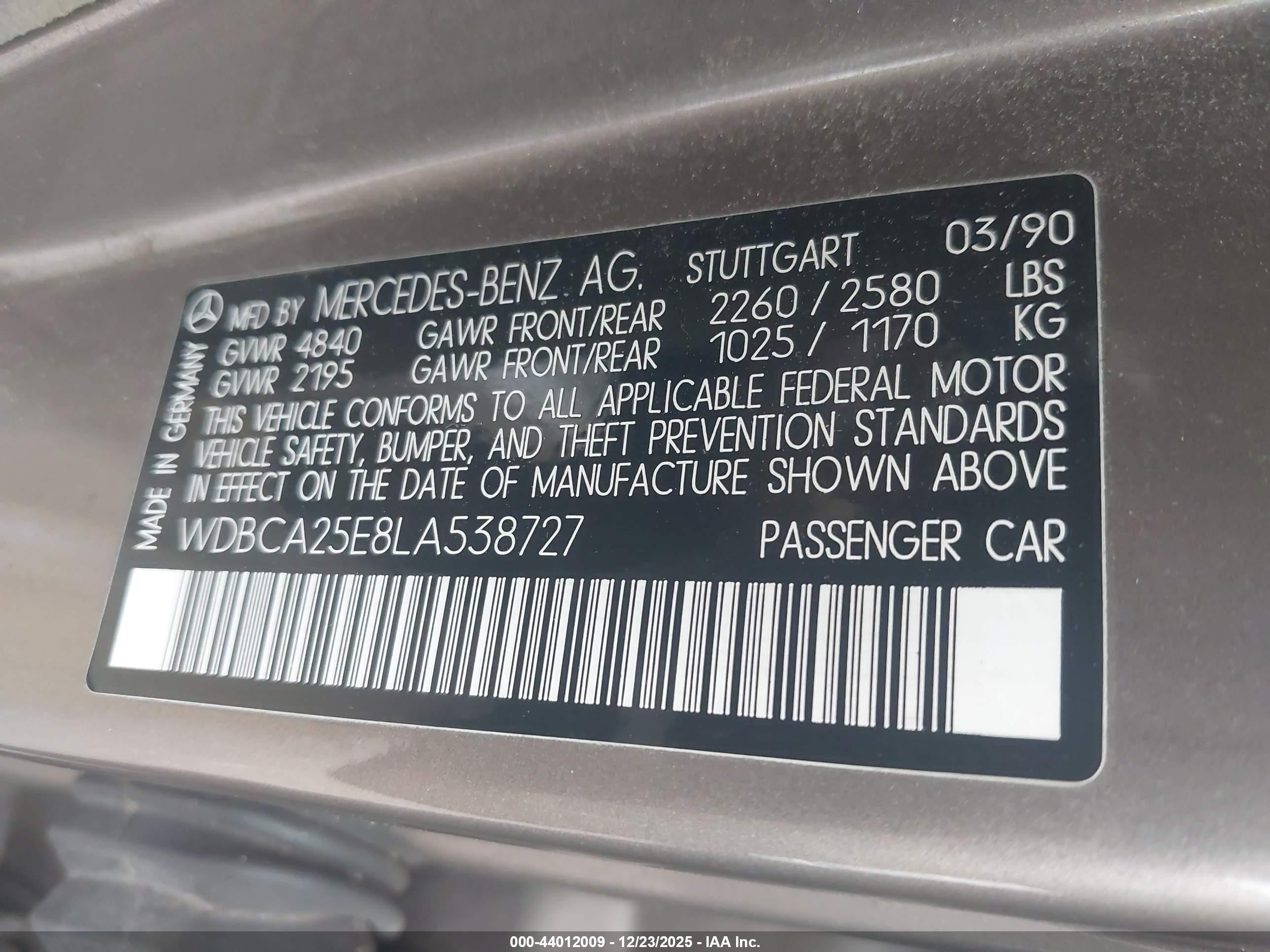 1990 Mercedes-benz 300 Sel Beige vin: WDBCA25E8LA538727