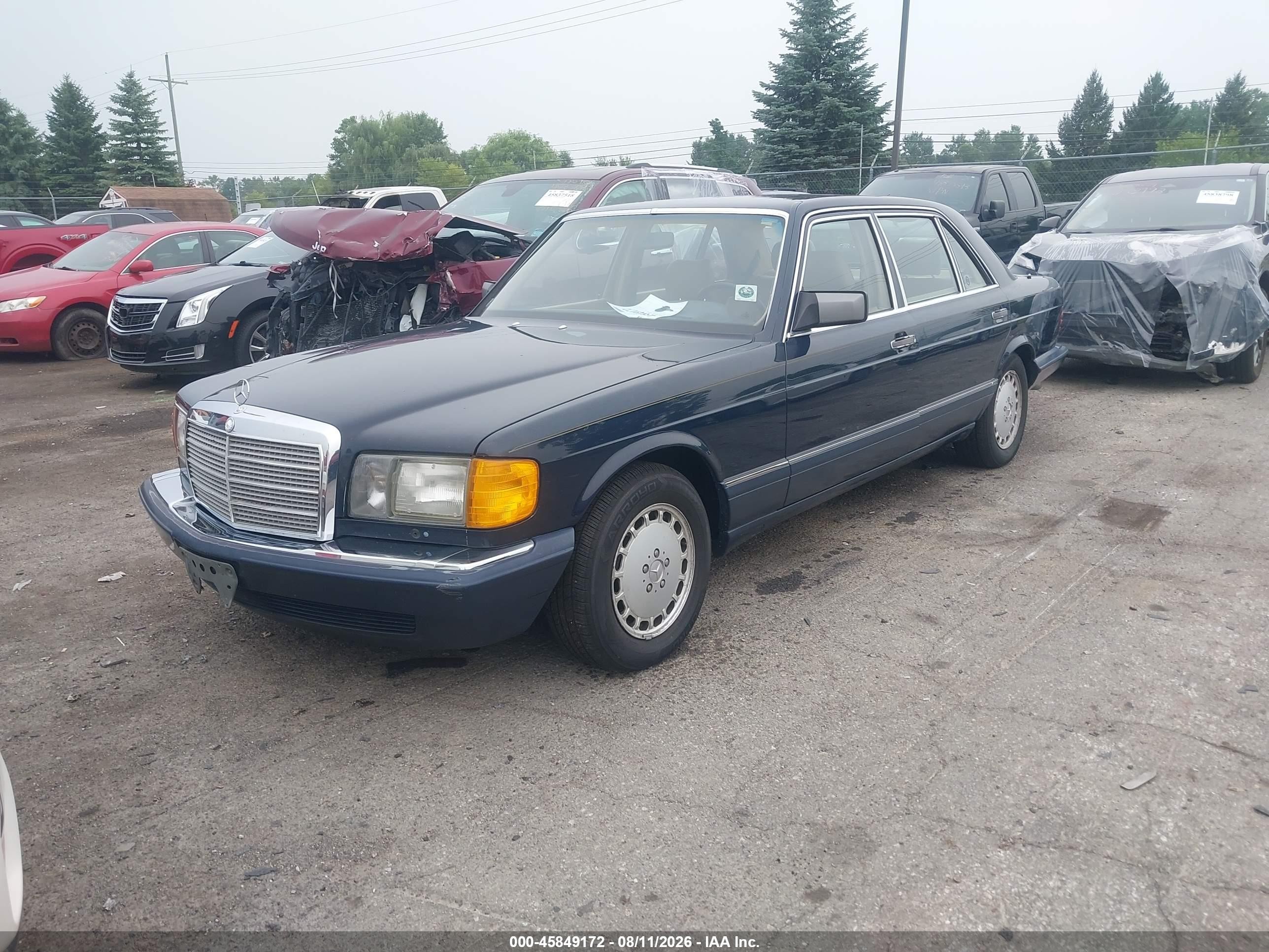 1991 Mercedes-benz 300 Sel Blue vin: WDBCA25E8MA561250