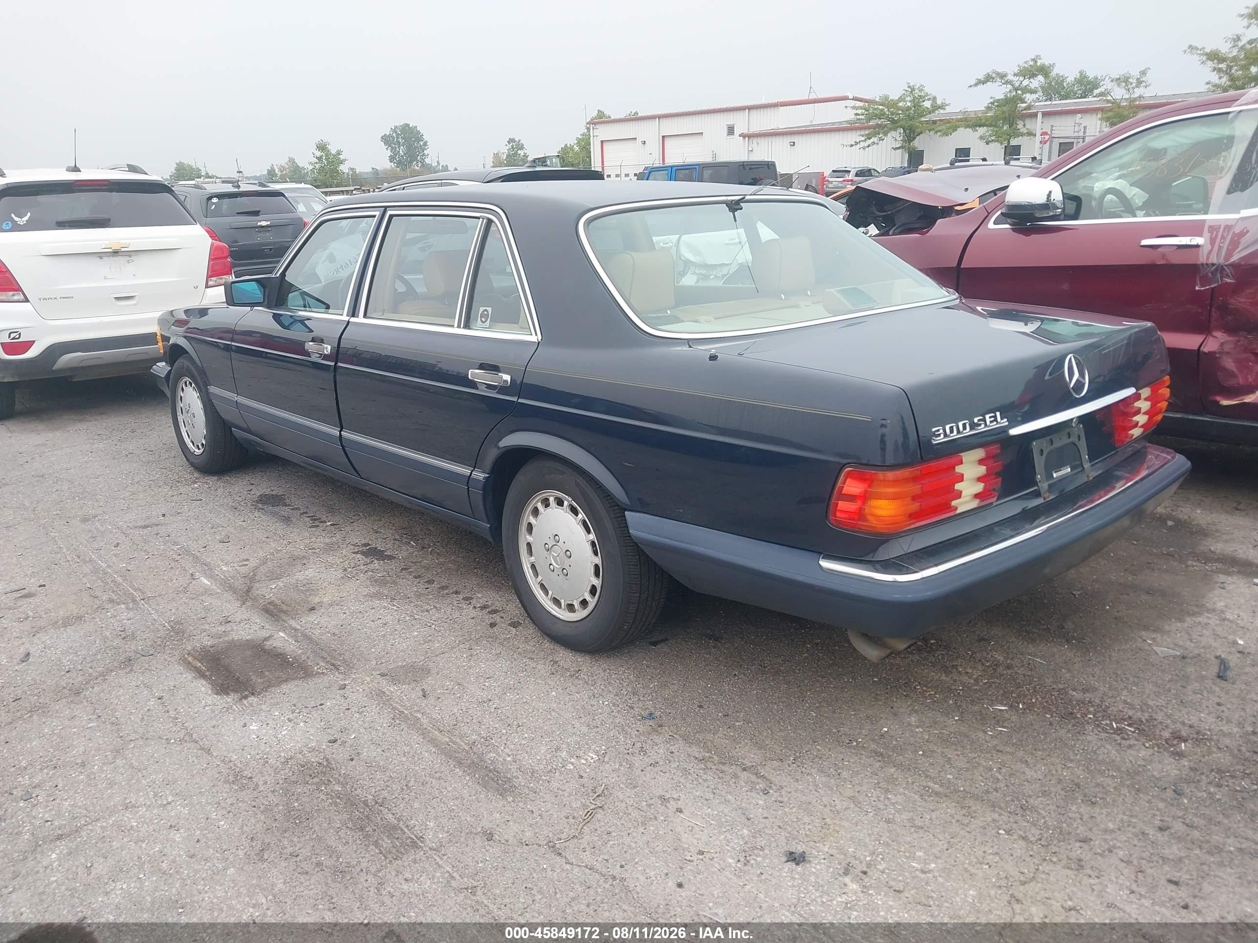 1991 Mercedes-benz 300 Sel Blue vin: WDBCA25E8MA561250
