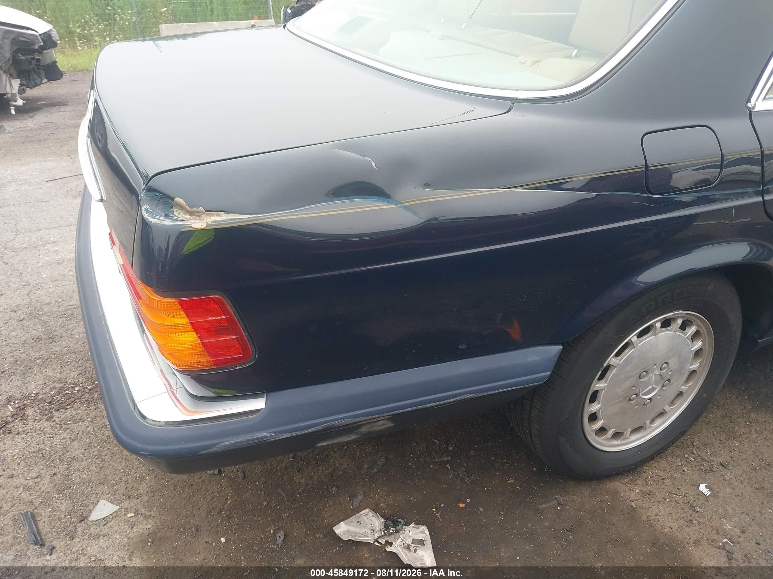1991 Mercedes-benz 300 Sel Blue vin: WDBCA25E8MA561250