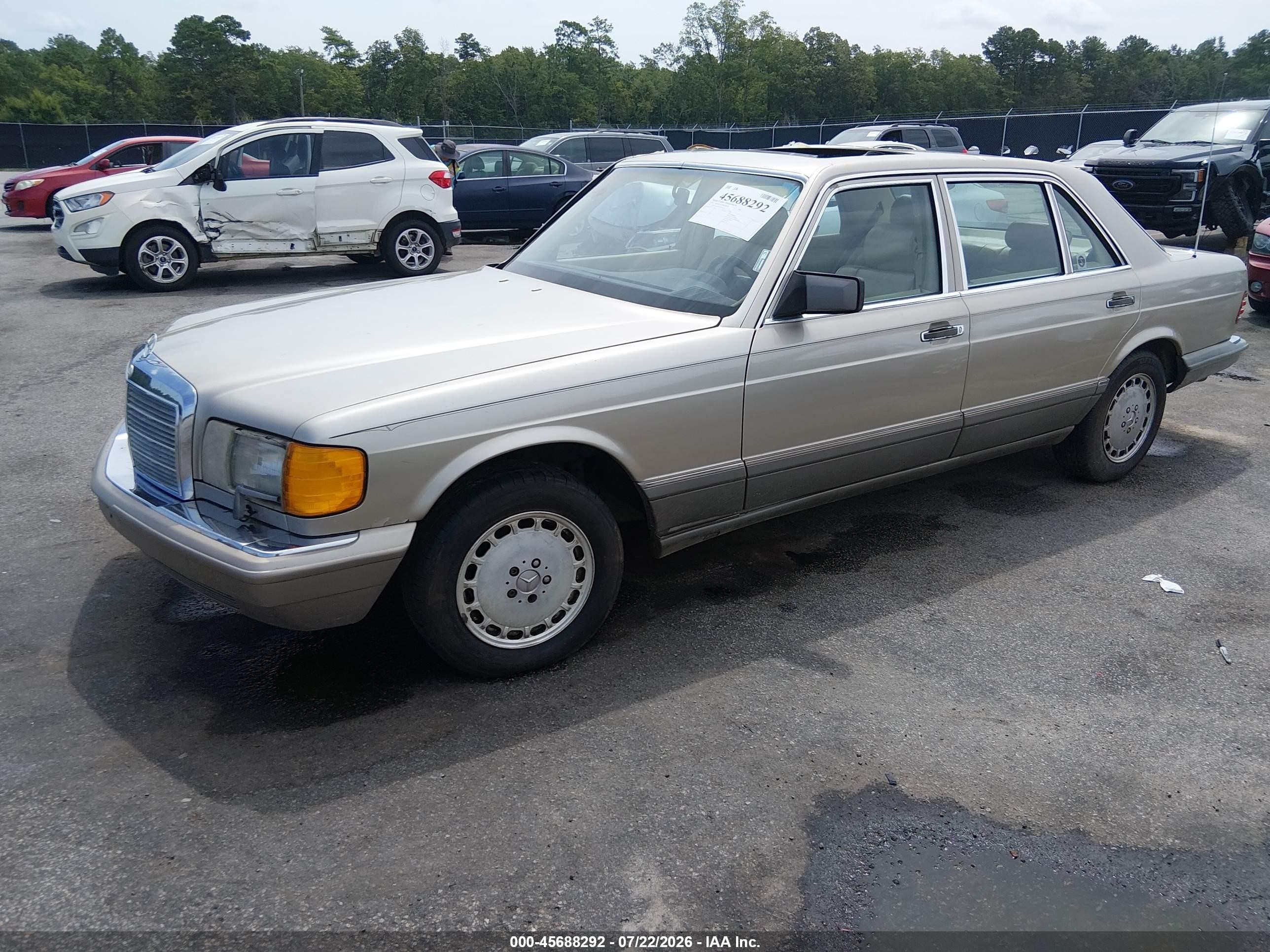 1991 Mercedes-benz 300 Sel Beige vin: WDBCA25EXMA603837