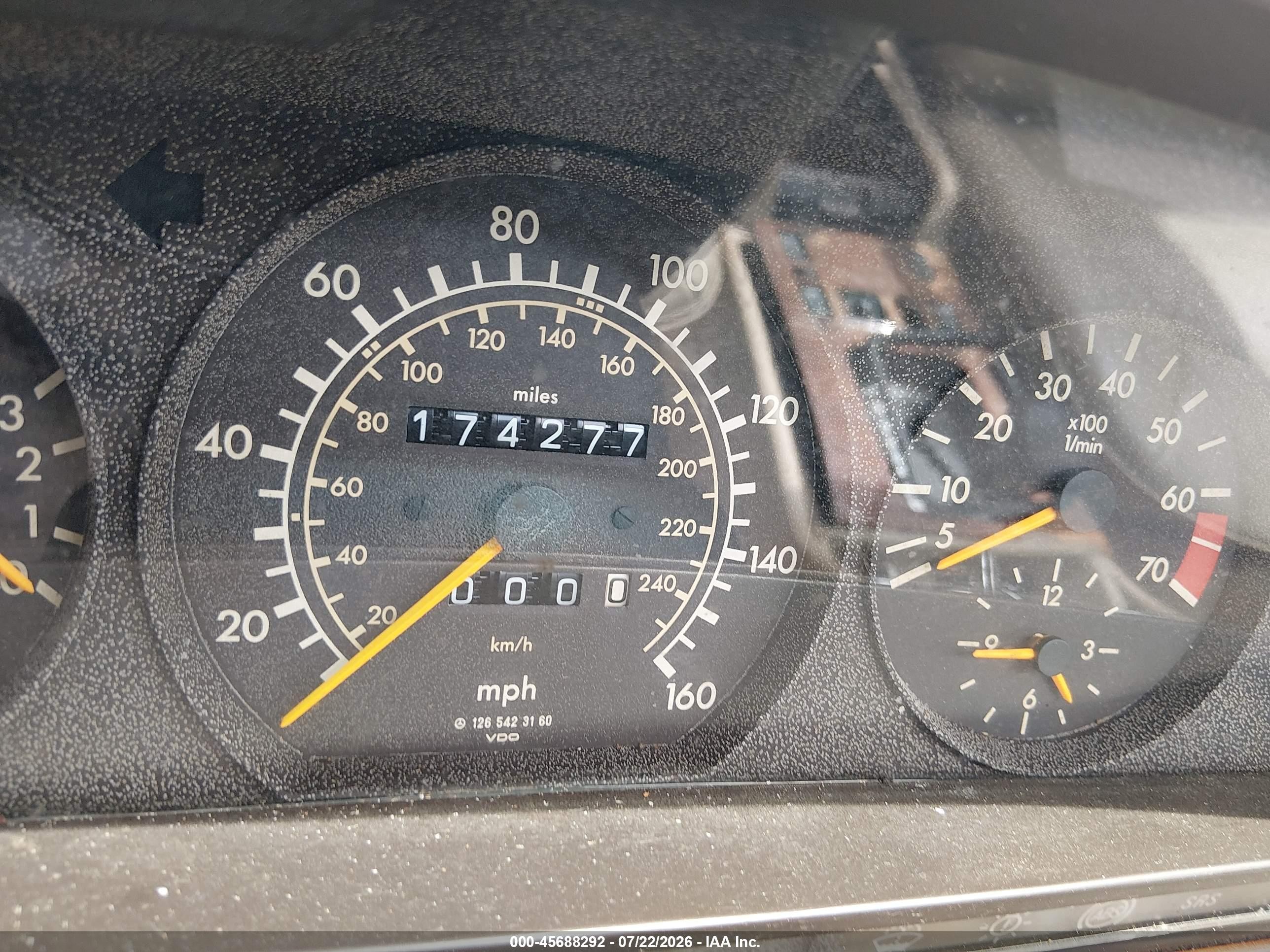 1991 Mercedes-benz 300 Sel Beige vin: WDBCA25EXMA603837