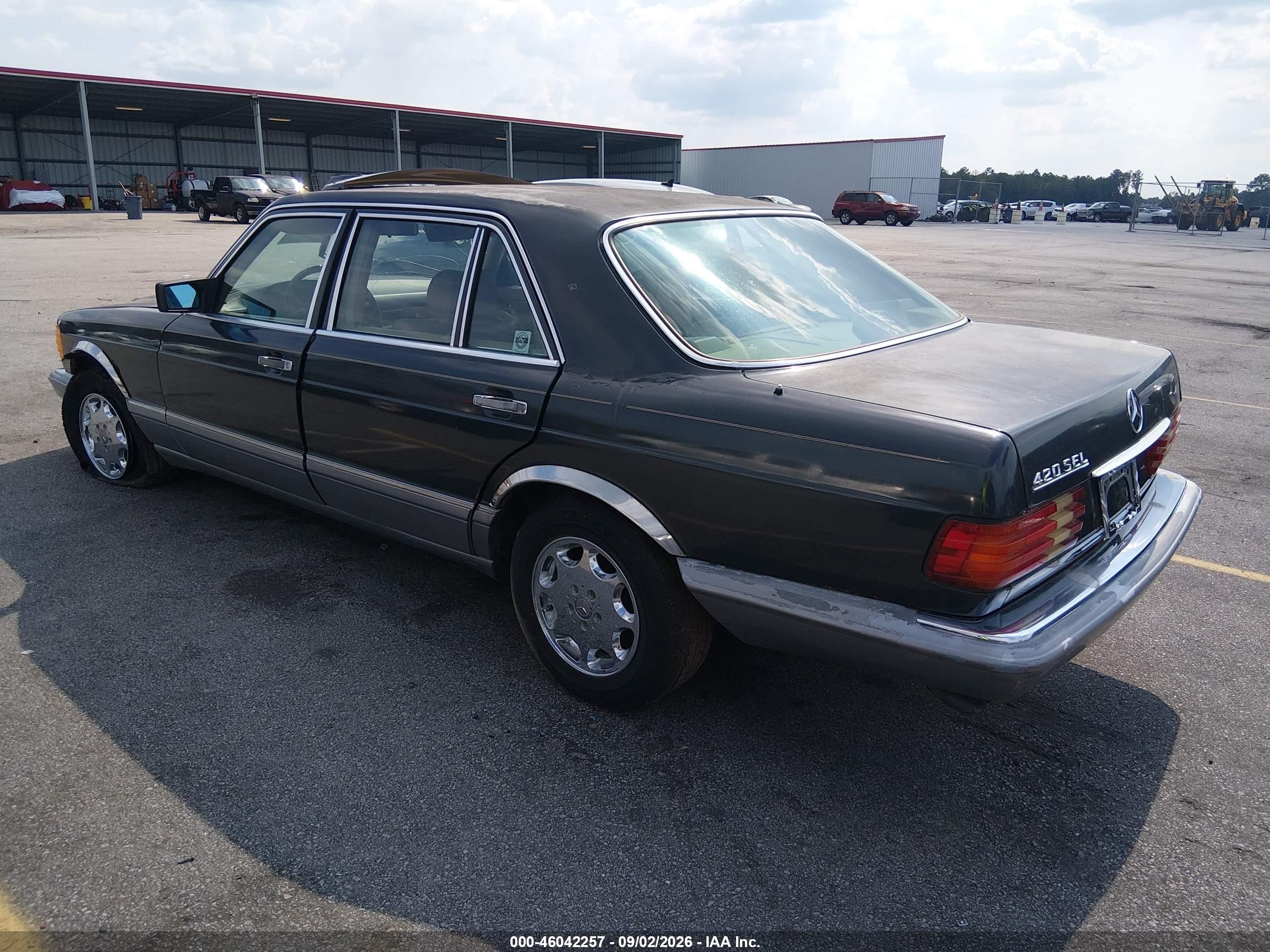 1987 Mercedes-benz 420 Sel Black vin: WDBCA35D0HA292647