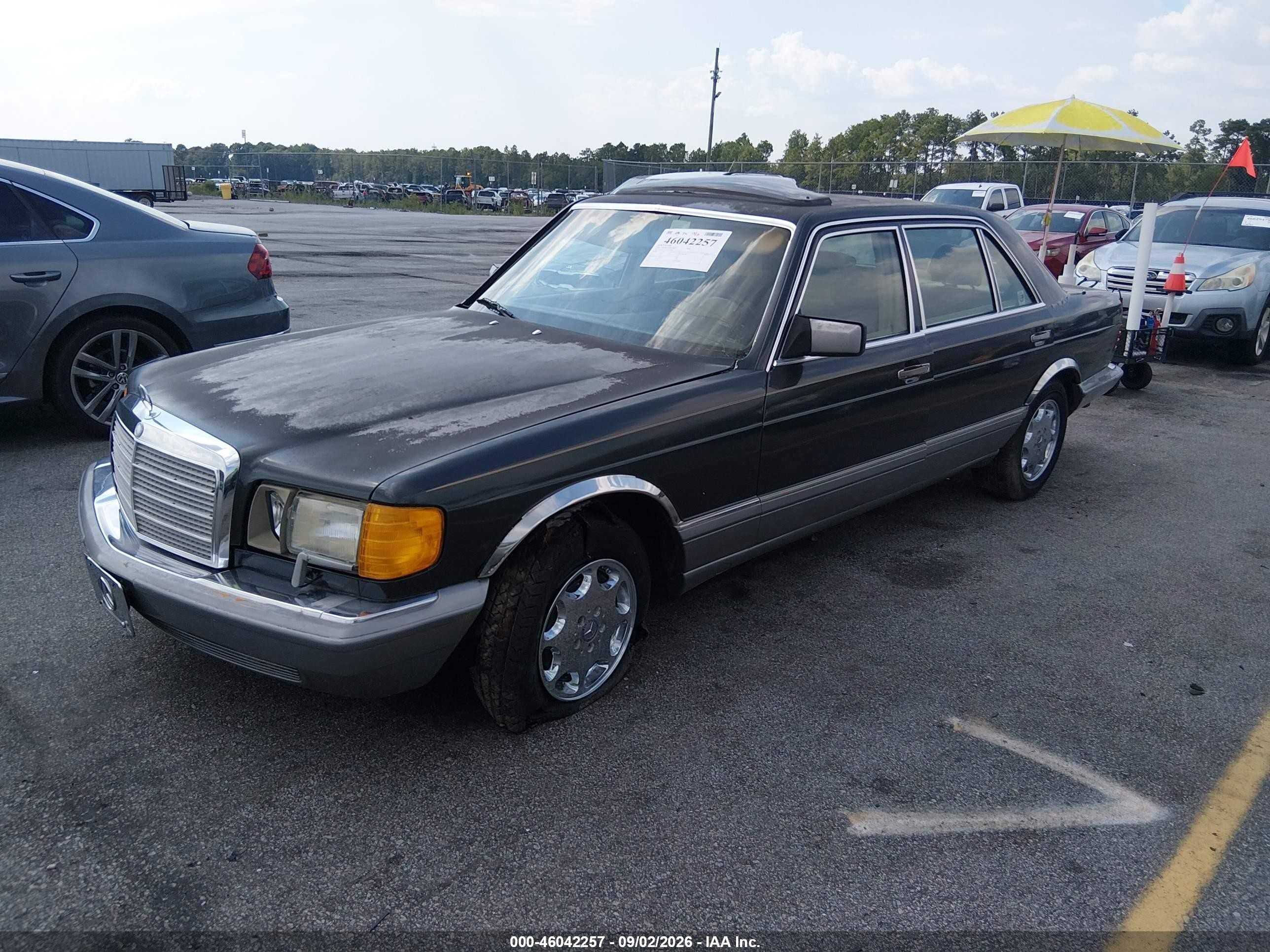 1987 Mercedes-benz 420 Sel Black vin: WDBCA35D0HA292647