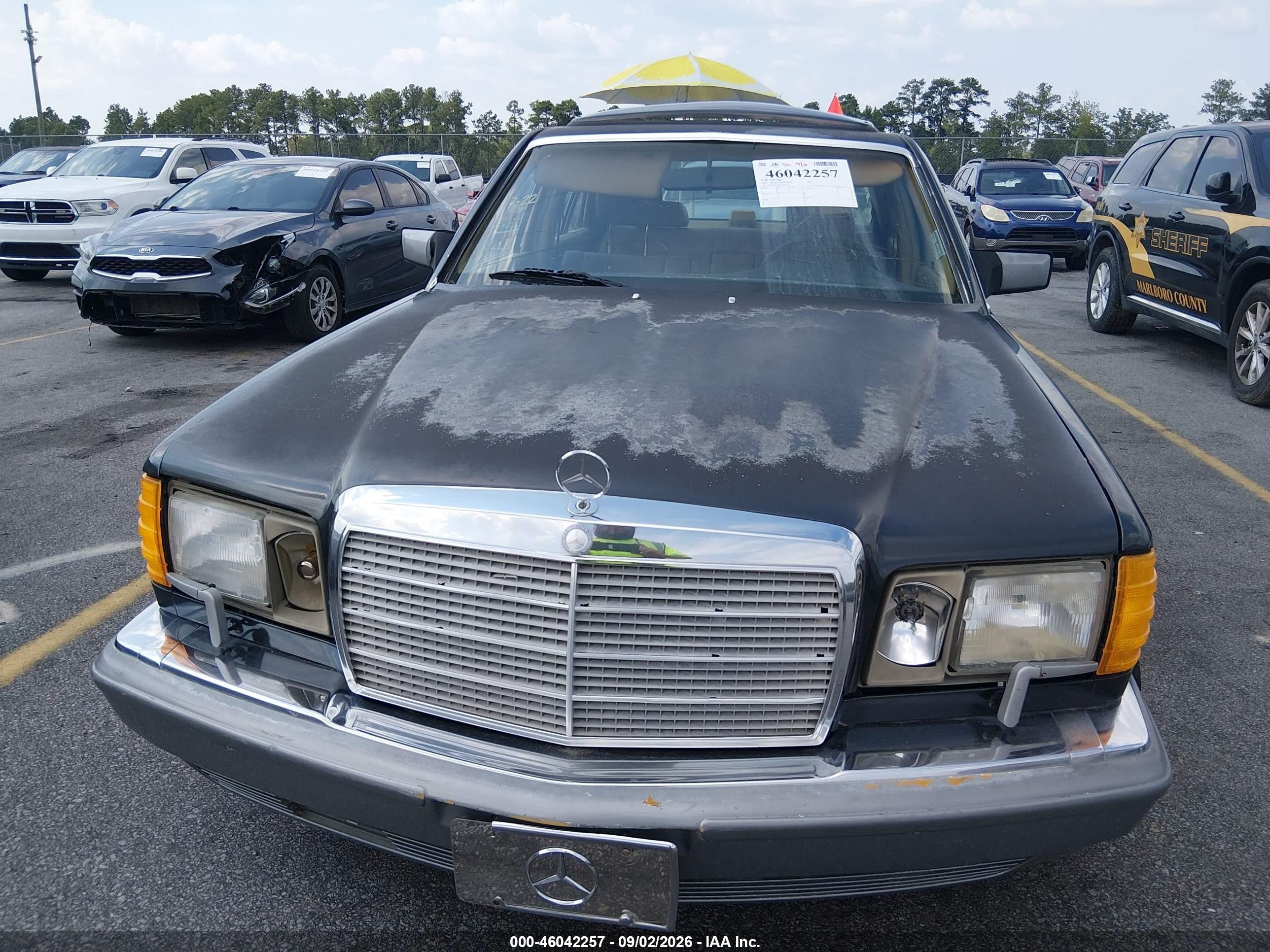 1987 Mercedes-benz 420 Sel Black vin: WDBCA35D0HA292647