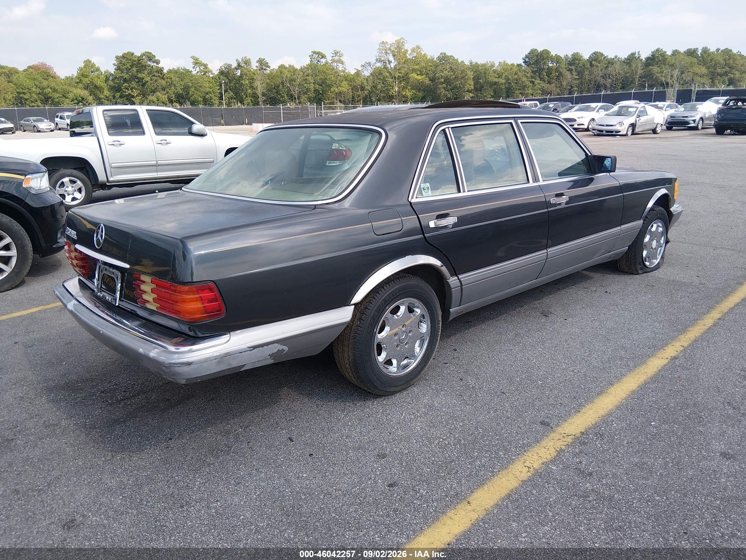 1987 Mercedes-benz 420 Sel Black vin: WDBCA35D0HA292647