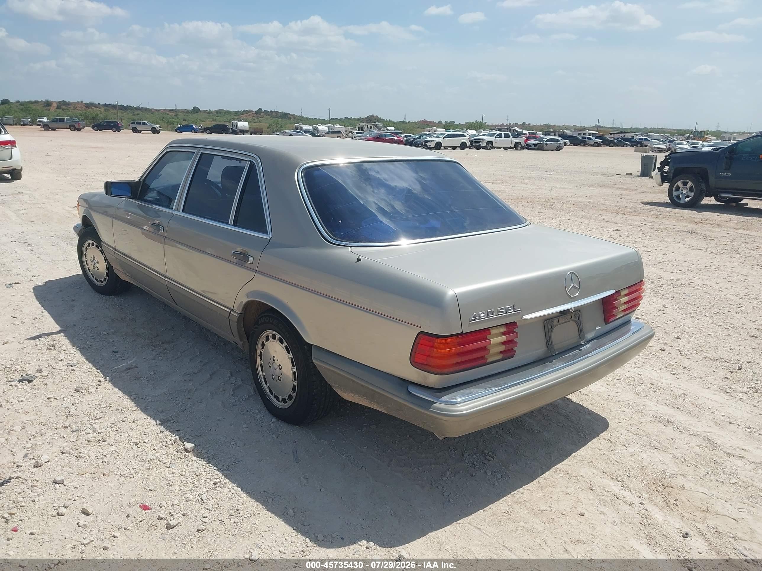 1986 Mercedes-benz 420 Sel Gray vin: WDBCA35D1GA227983