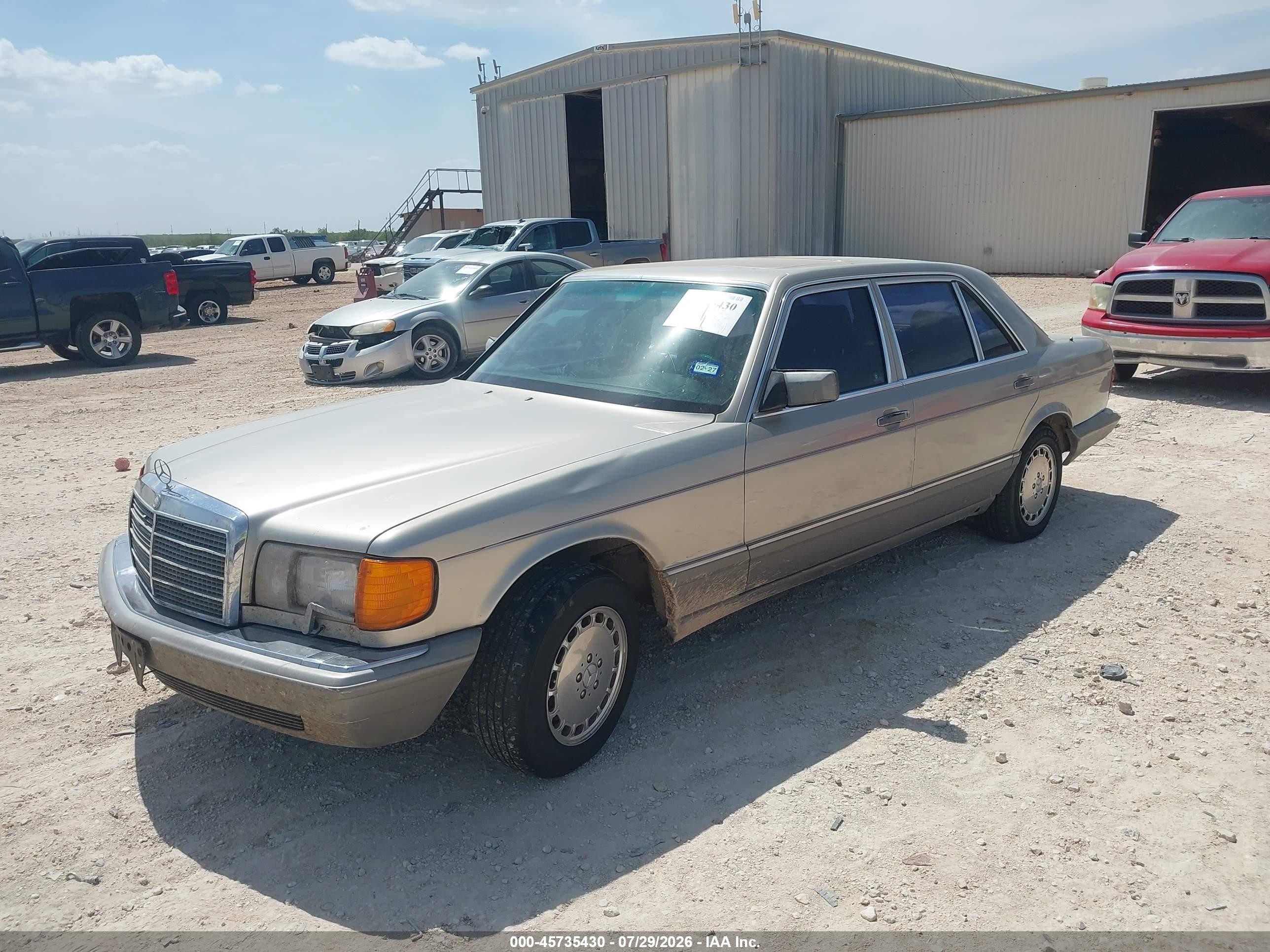 1986 Mercedes-benz 420 Sel Gray vin: WDBCA35D1GA227983