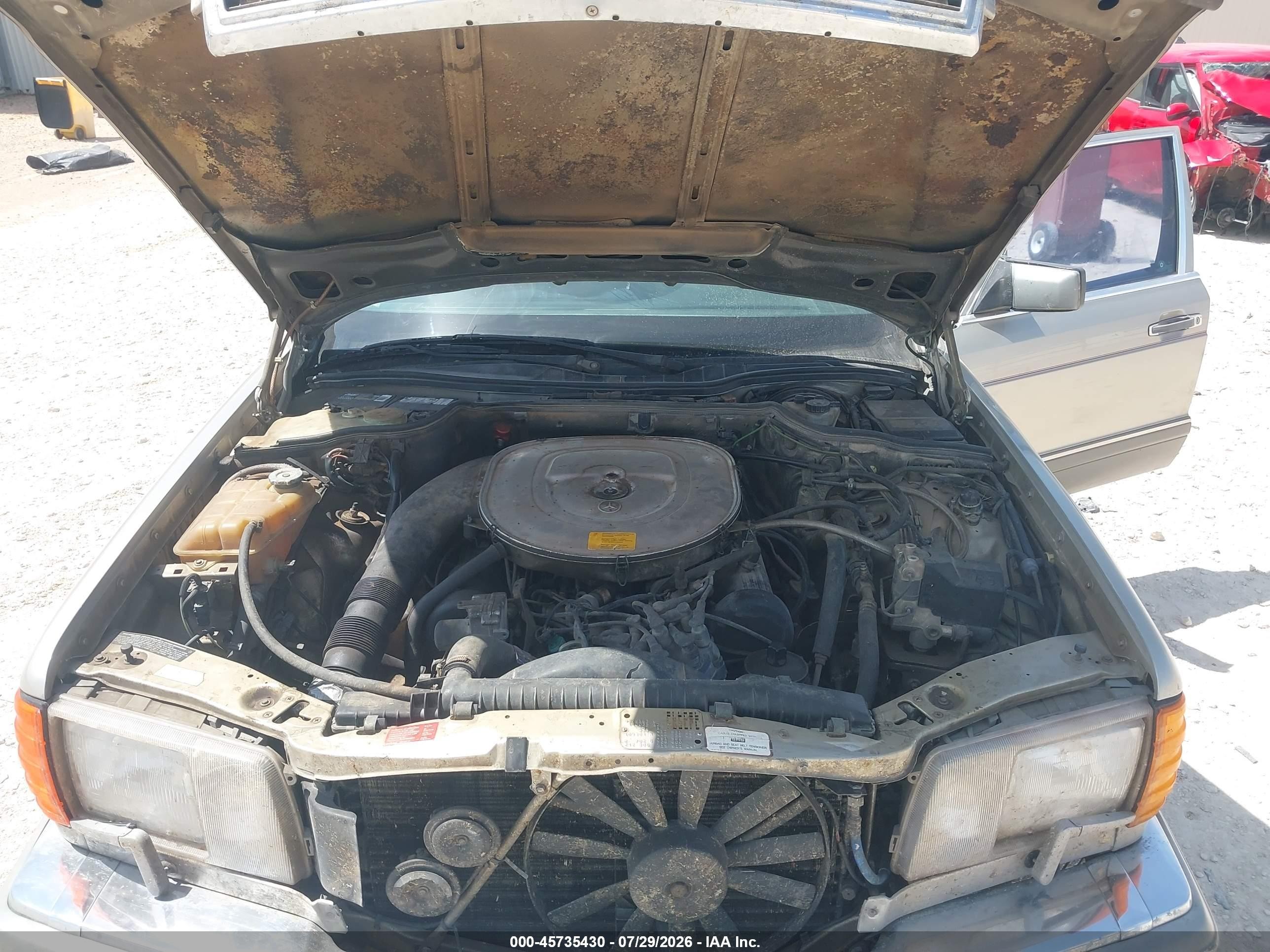 1986 Mercedes-benz 420 Sel Gray vin: WDBCA35D1GA227983