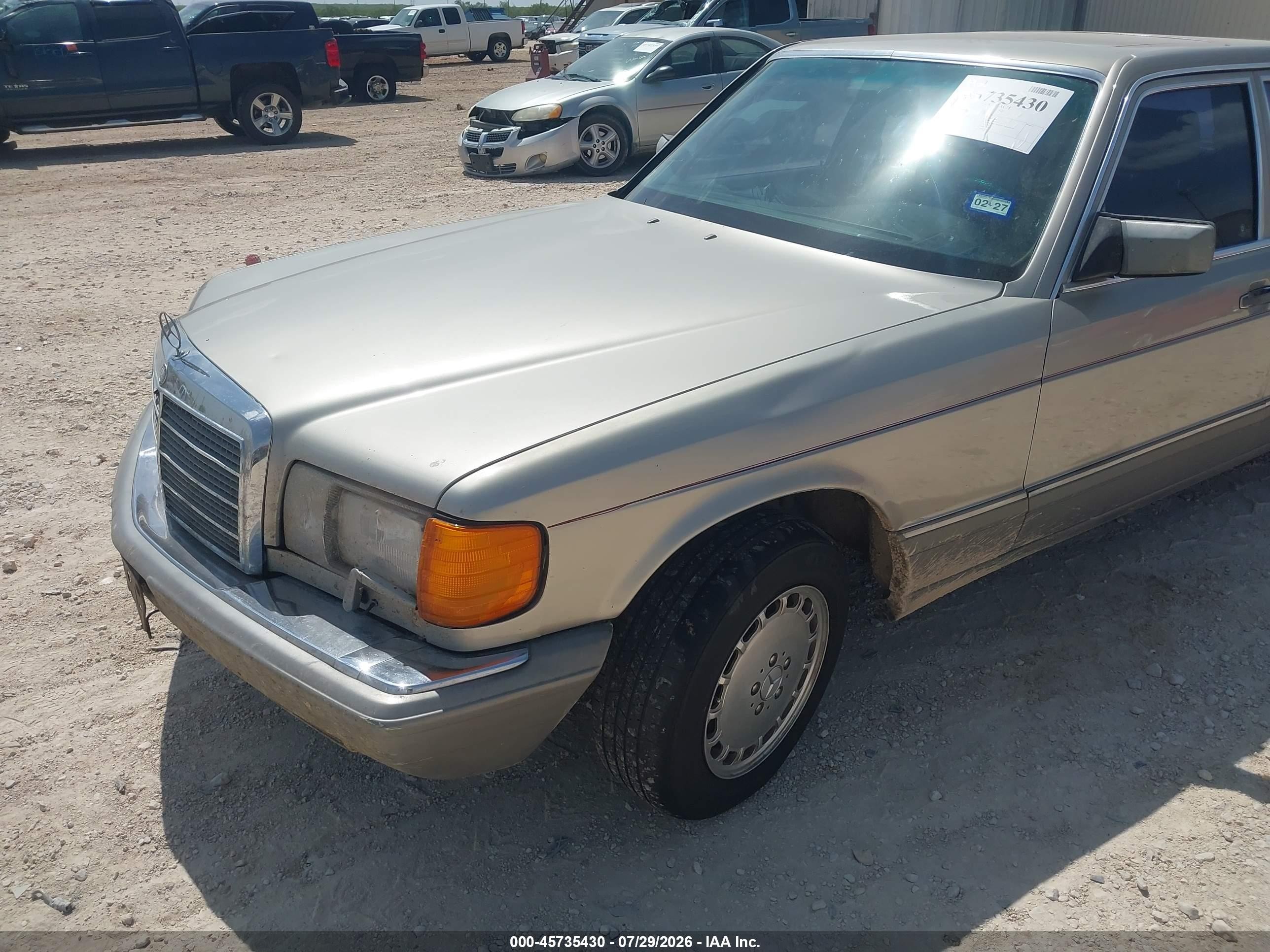 1986 Mercedes-benz 420 Sel Gray vin: WDBCA35D1GA227983