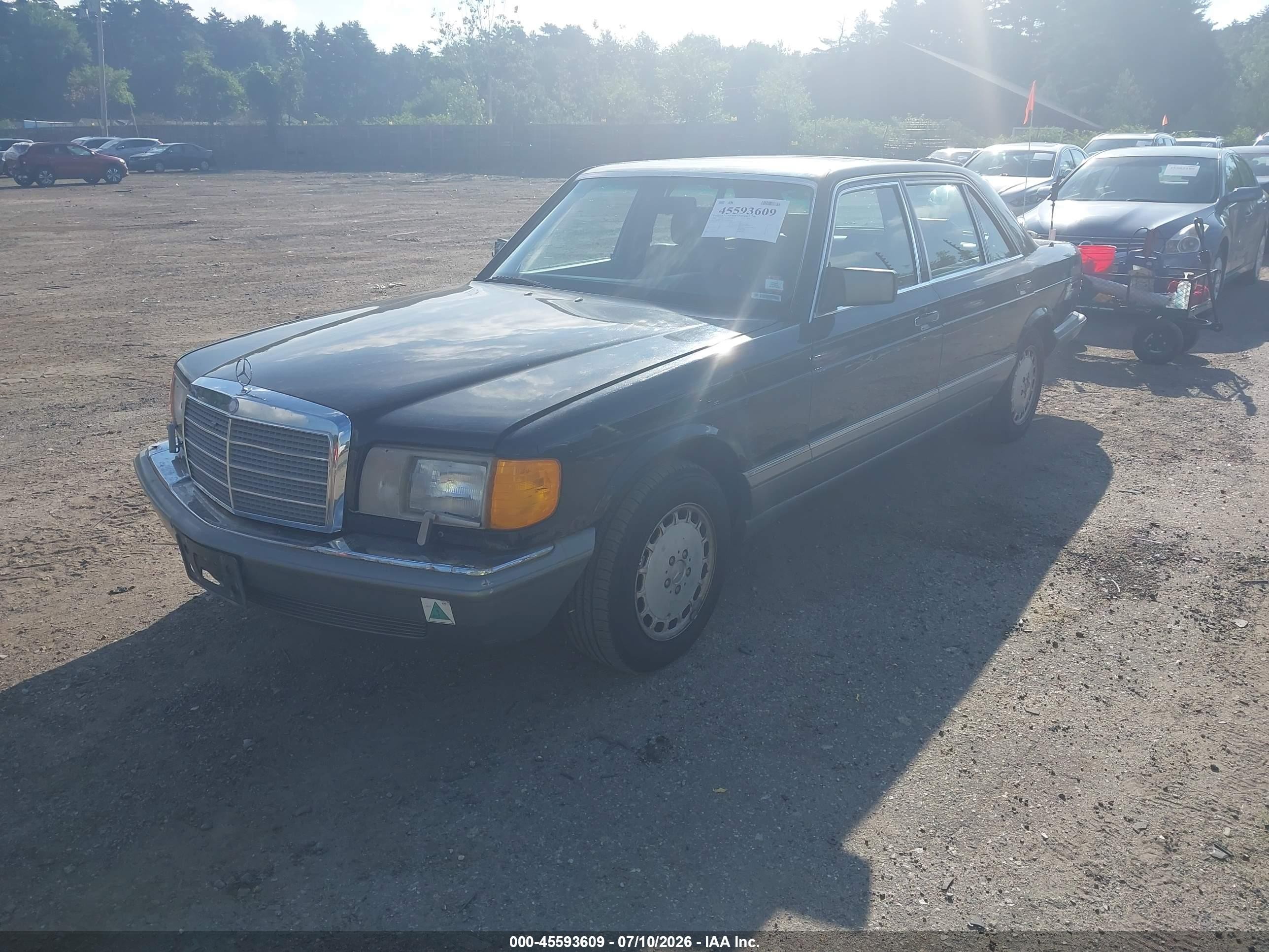 1986 Mercedes-benz 420 Sel Black vin: WDBCA35D2GA269515