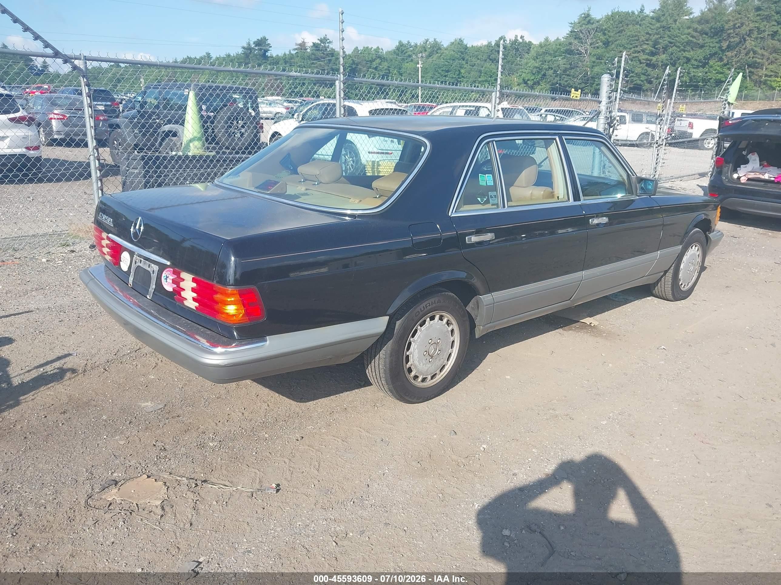 1986 Mercedes-benz 420 Sel Black vin: WDBCA35D2GA269515