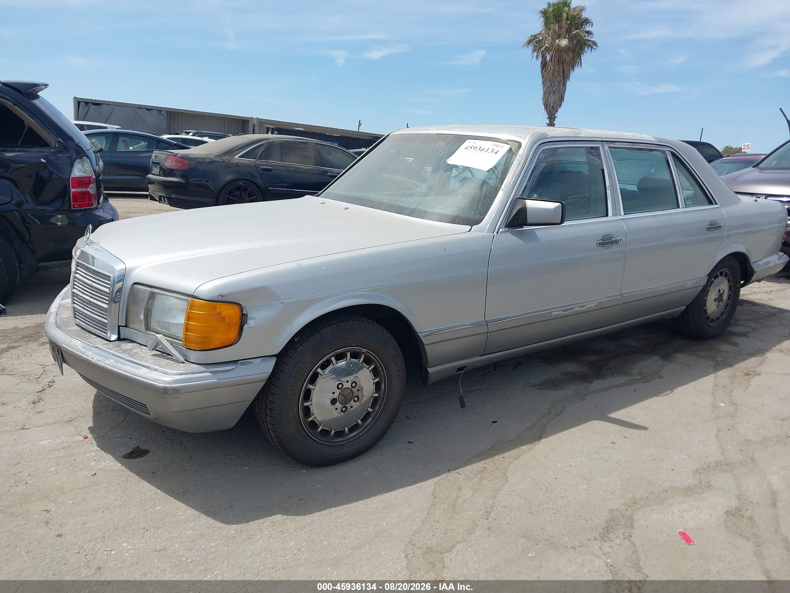 1988 Mercedes-benz 420 Sel Silver vin: WDBCA35D2JA394120