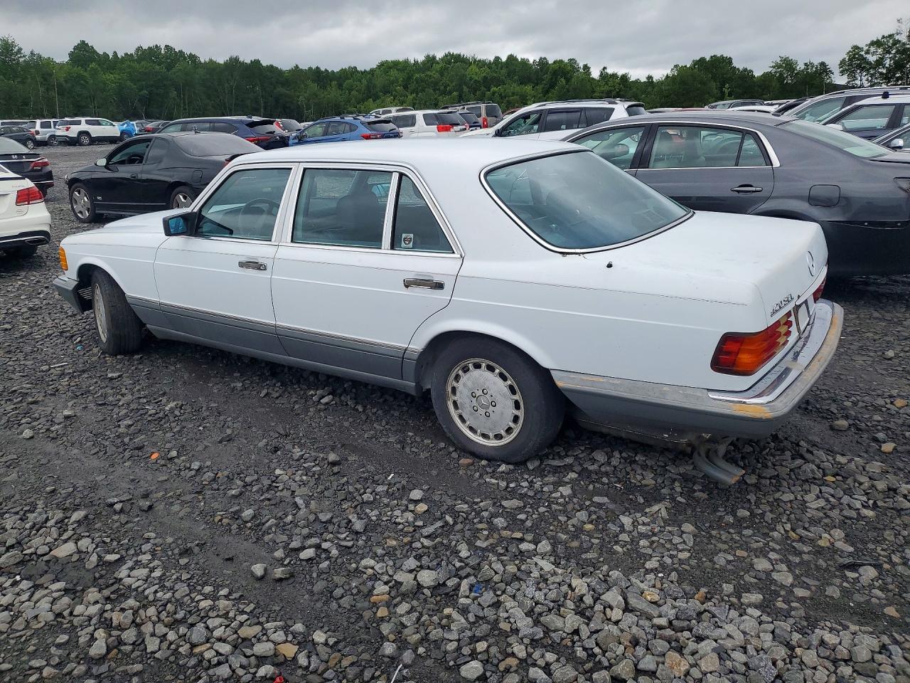 1987 Mercedes-benz 420 Sel White vin: WDBCA35D3HA326239