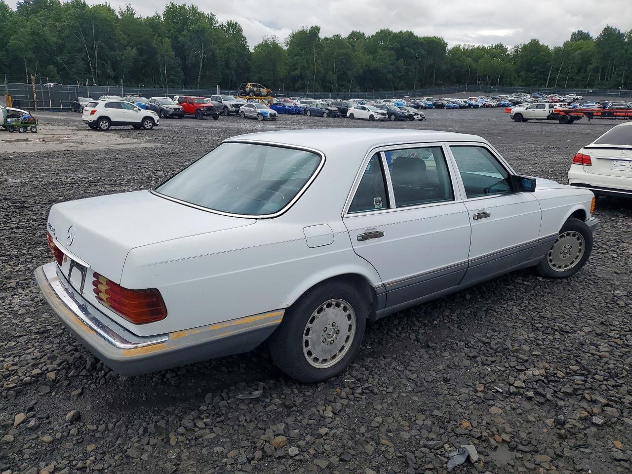 1987 Mercedes-benz 420 Sel White vin: WDBCA35D3HA326239