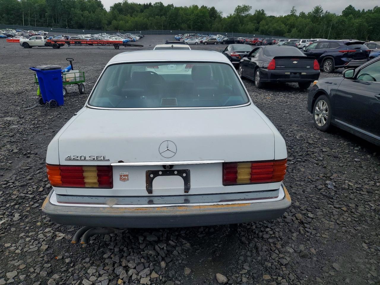1987 Mercedes-benz 420 Sel White vin: WDBCA35D3HA326239
