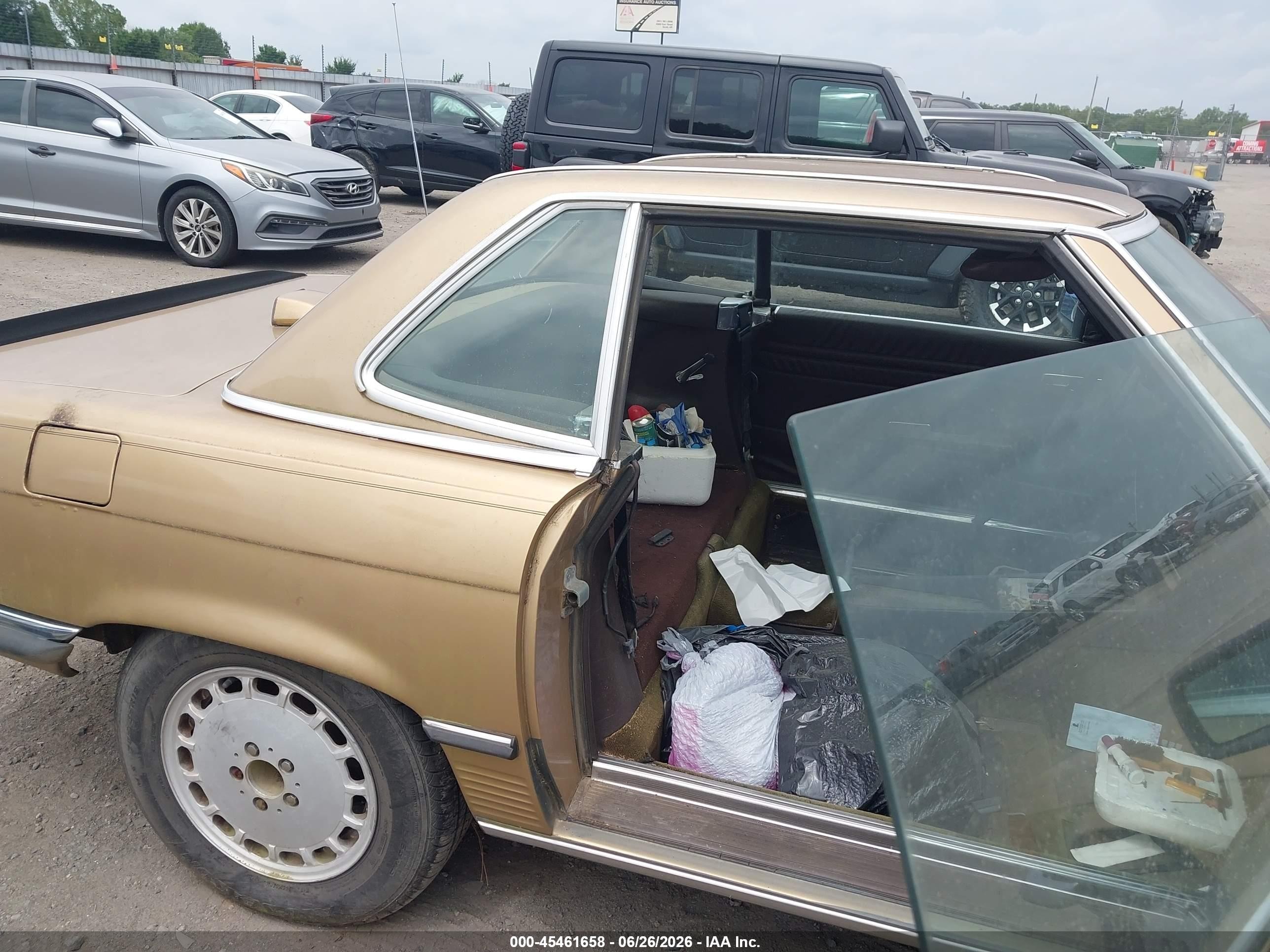 1986 Mercedes-benz 420 Sel Gold vin: WDBCA35D4GA256751