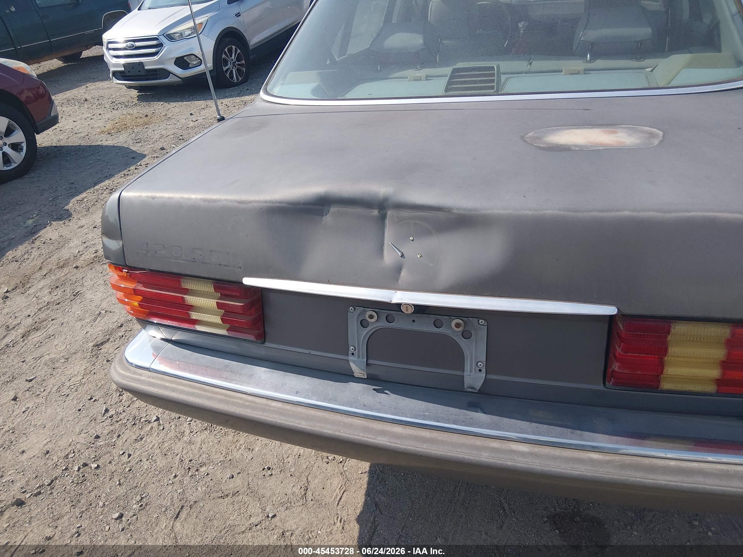 1986 Mercedes-benz 420 Sel Gray vin: WDBCA35D5GA275616