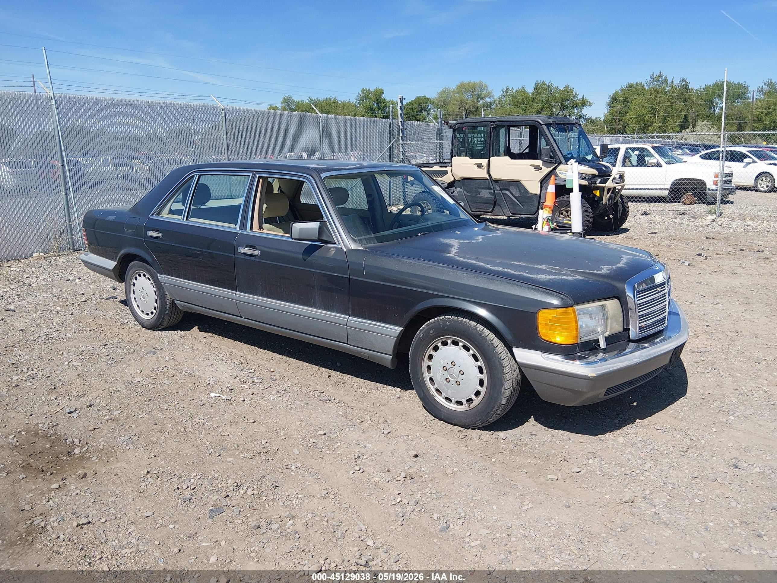 1987 Mercedes-benz 420 Sel Black vin: WDBCA35D5HA346301