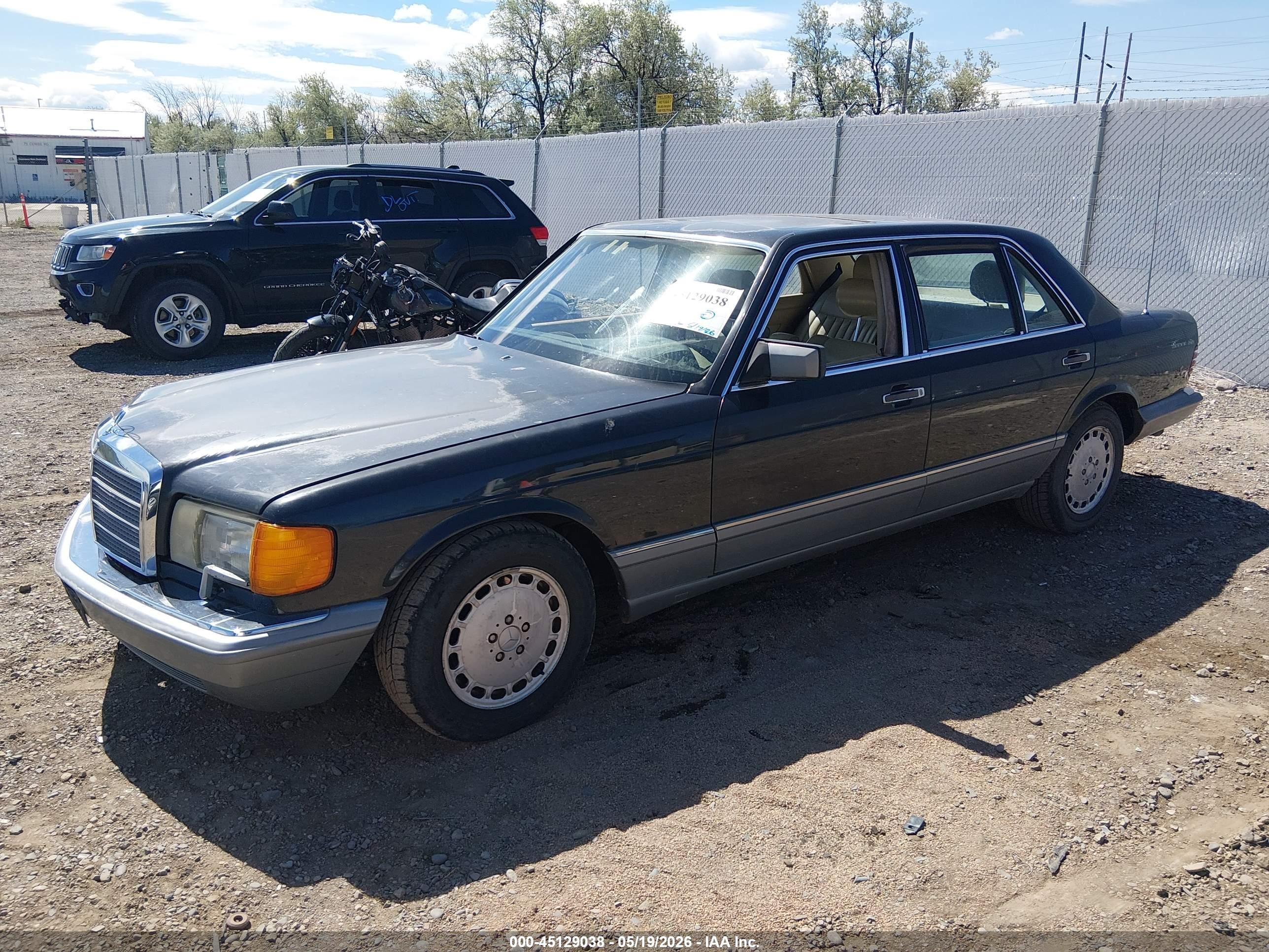 1987 Mercedes-benz 420 Sel Black vin: WDBCA35D5HA346301