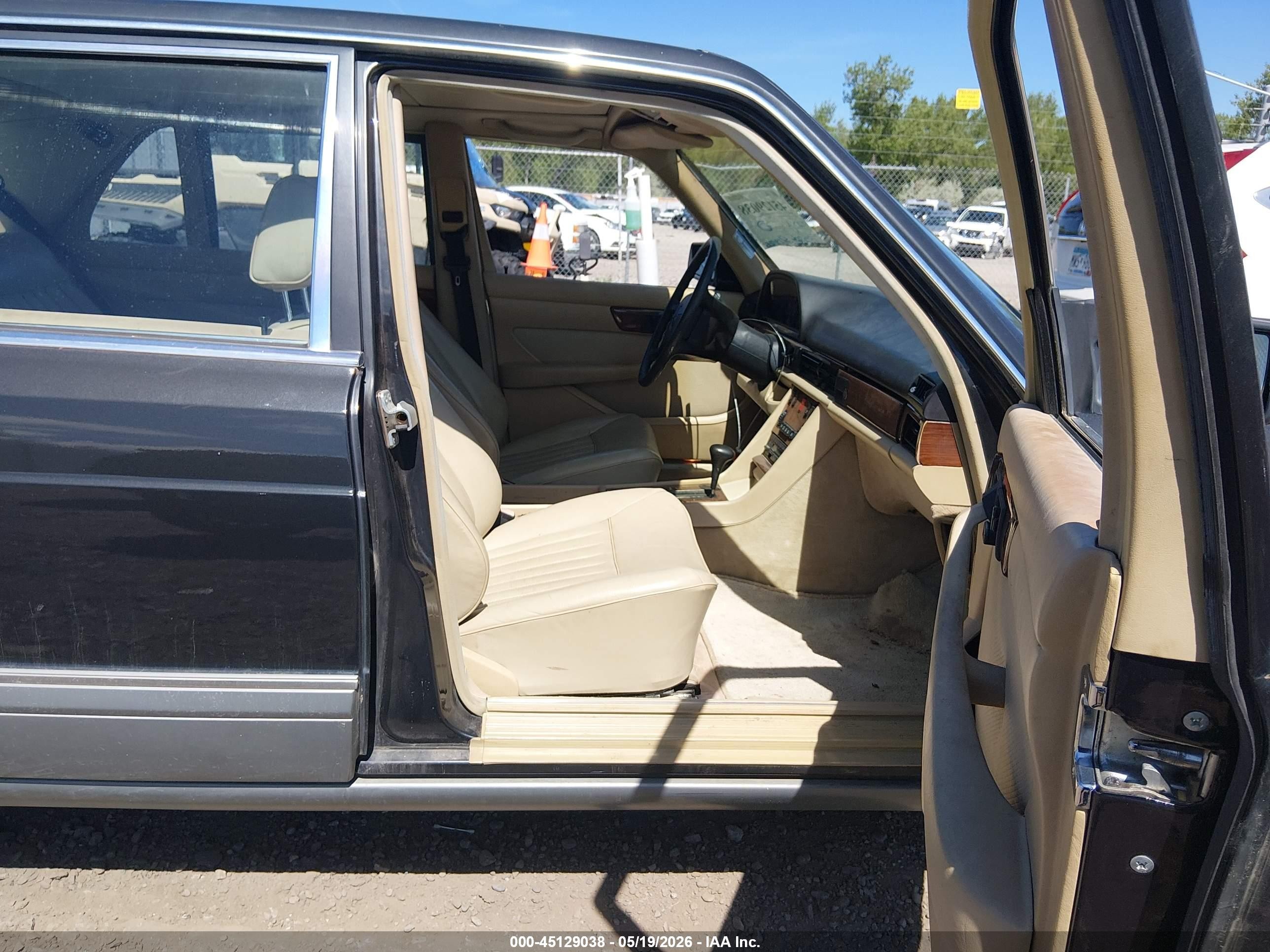 1987 Mercedes-benz 420 Sel Black vin: WDBCA35D5HA346301