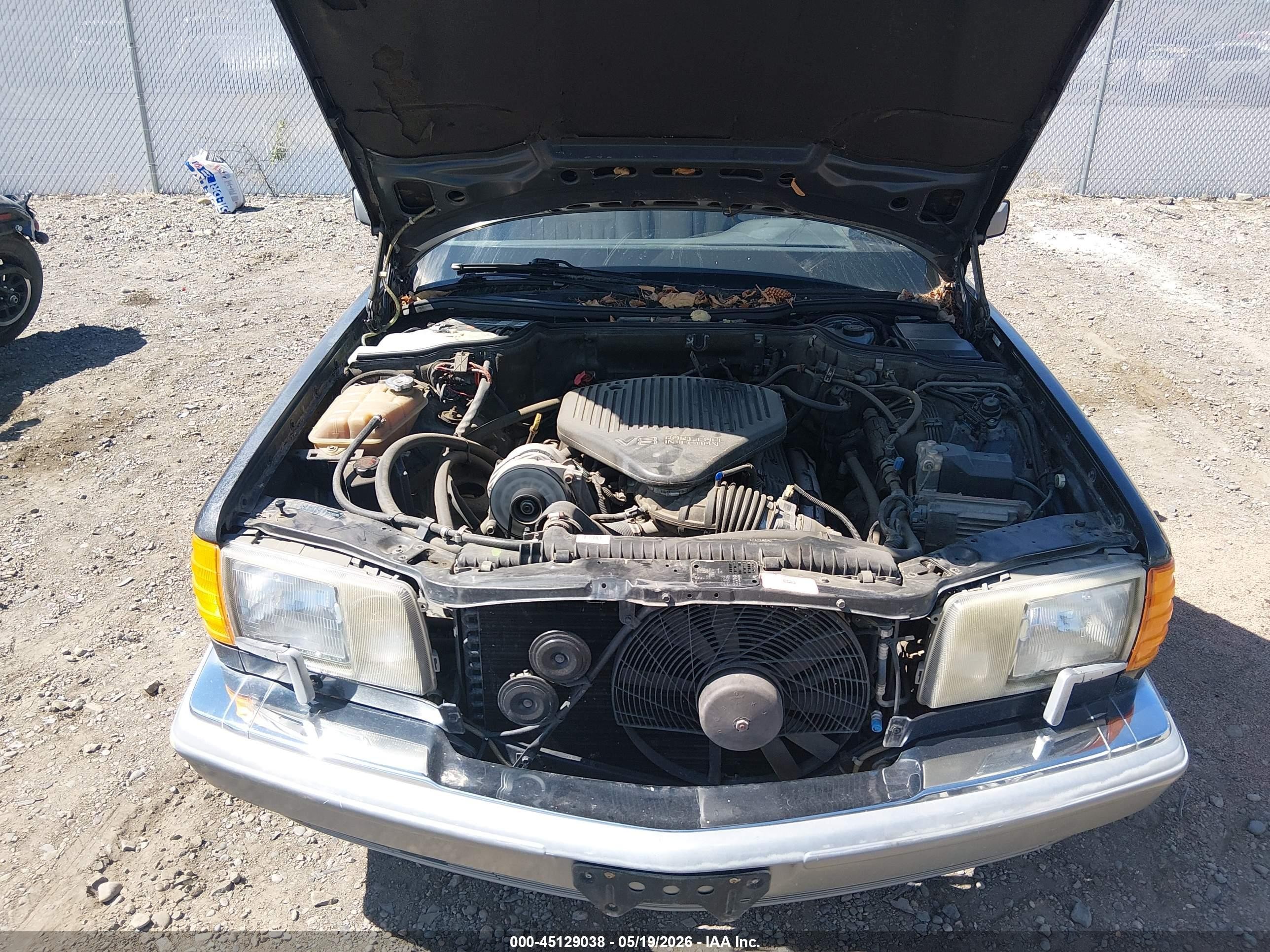1987 Mercedes-benz 420 Sel Black vin: WDBCA35D5HA346301