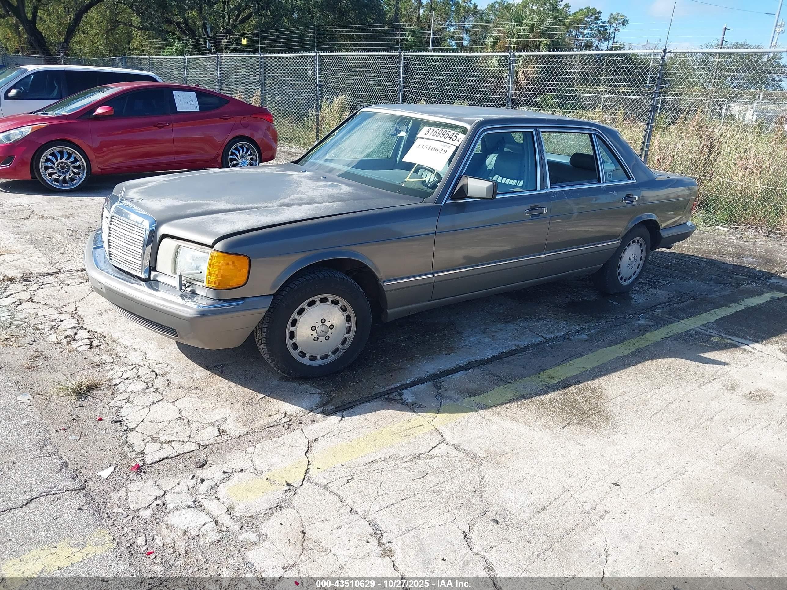 1988 Mercedes-benz 420 Sel Gray vin: WDBCA35D5JA397688