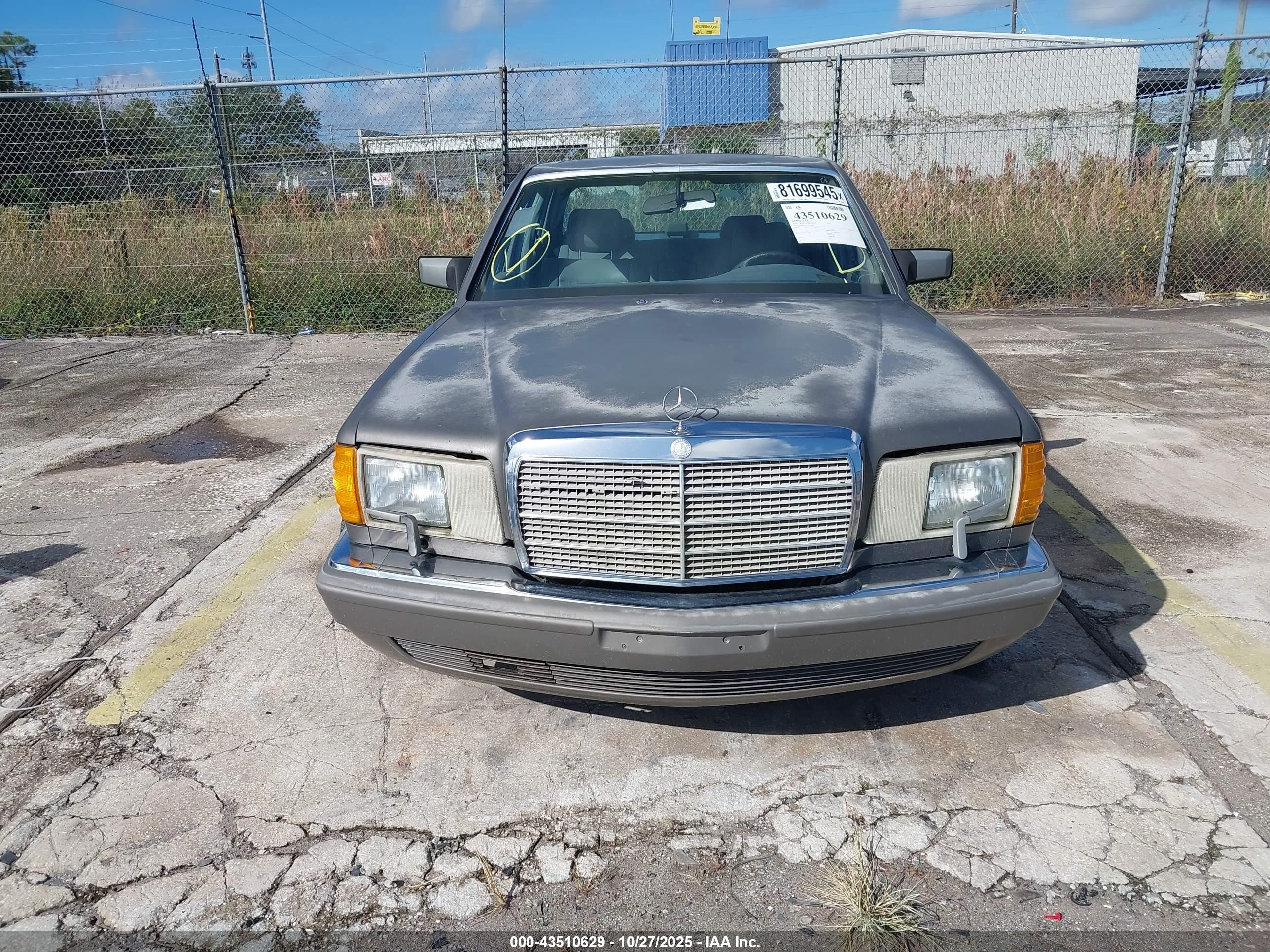 1988 Mercedes-benz 420 Sel Gray vin: WDBCA35D5JA397688