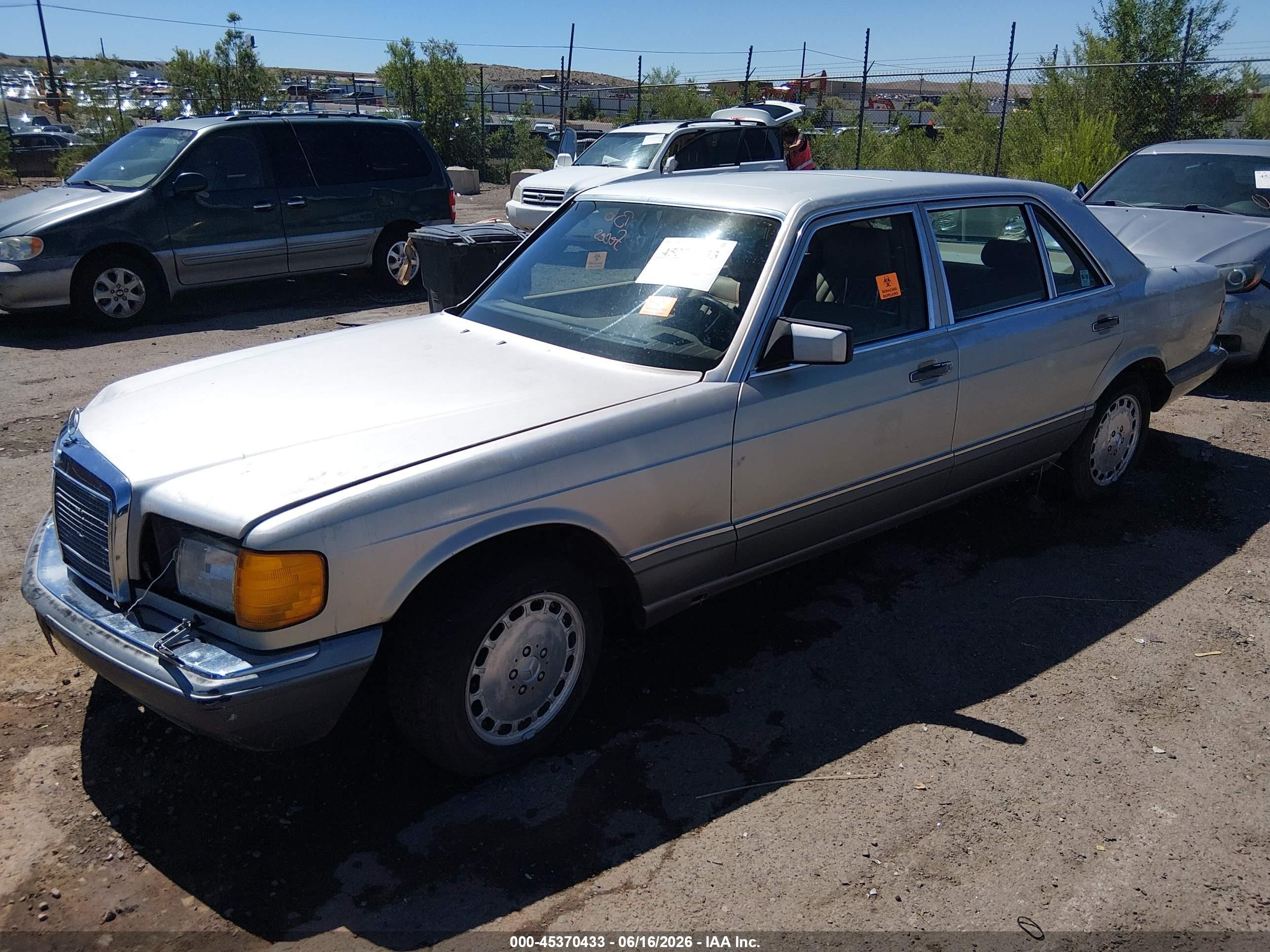 1987 Mercedes-benz 420 Sel Желто-коричневый vin: WDBCA35D8HA284649