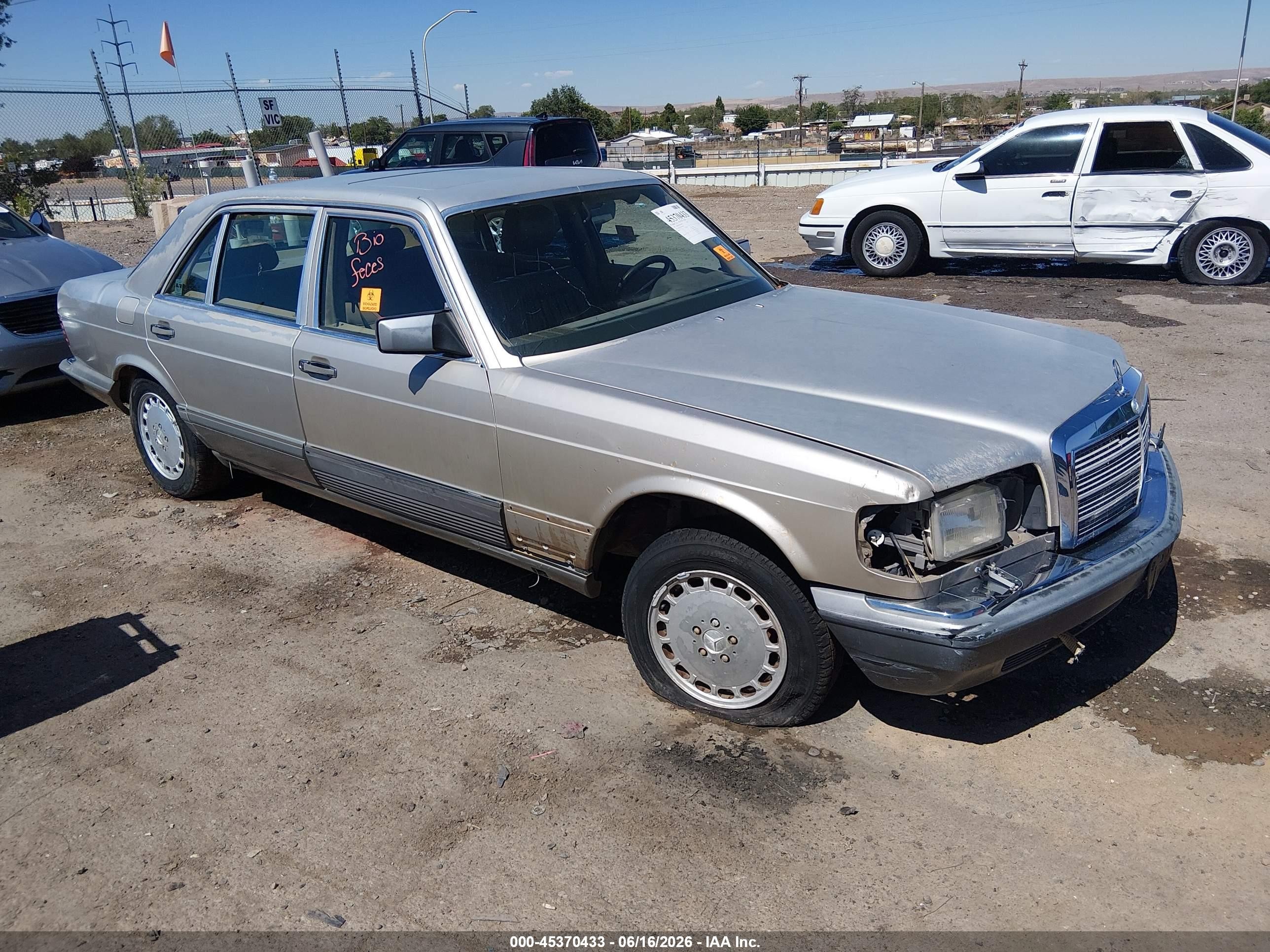 1987 Mercedes-benz 420 Sel Желто-коричневый vin: WDBCA35D8HA284649