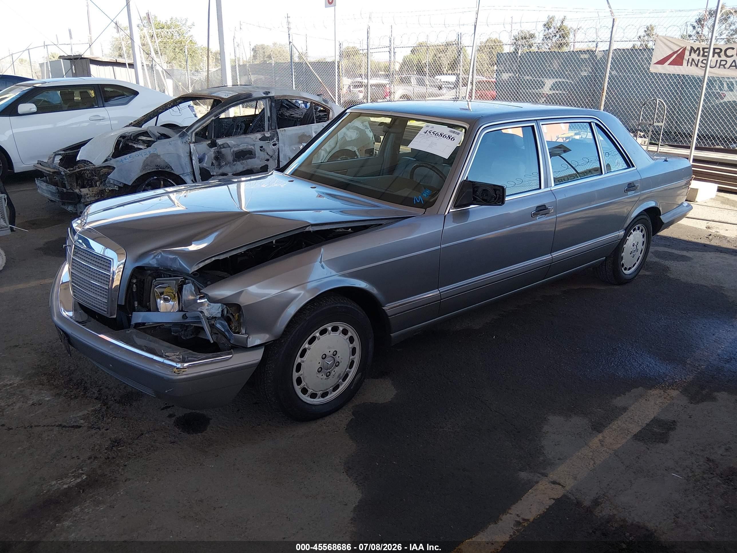 1987 Mercedes-benz 420 Sel Gray vin: WDBCA35D8HA316807