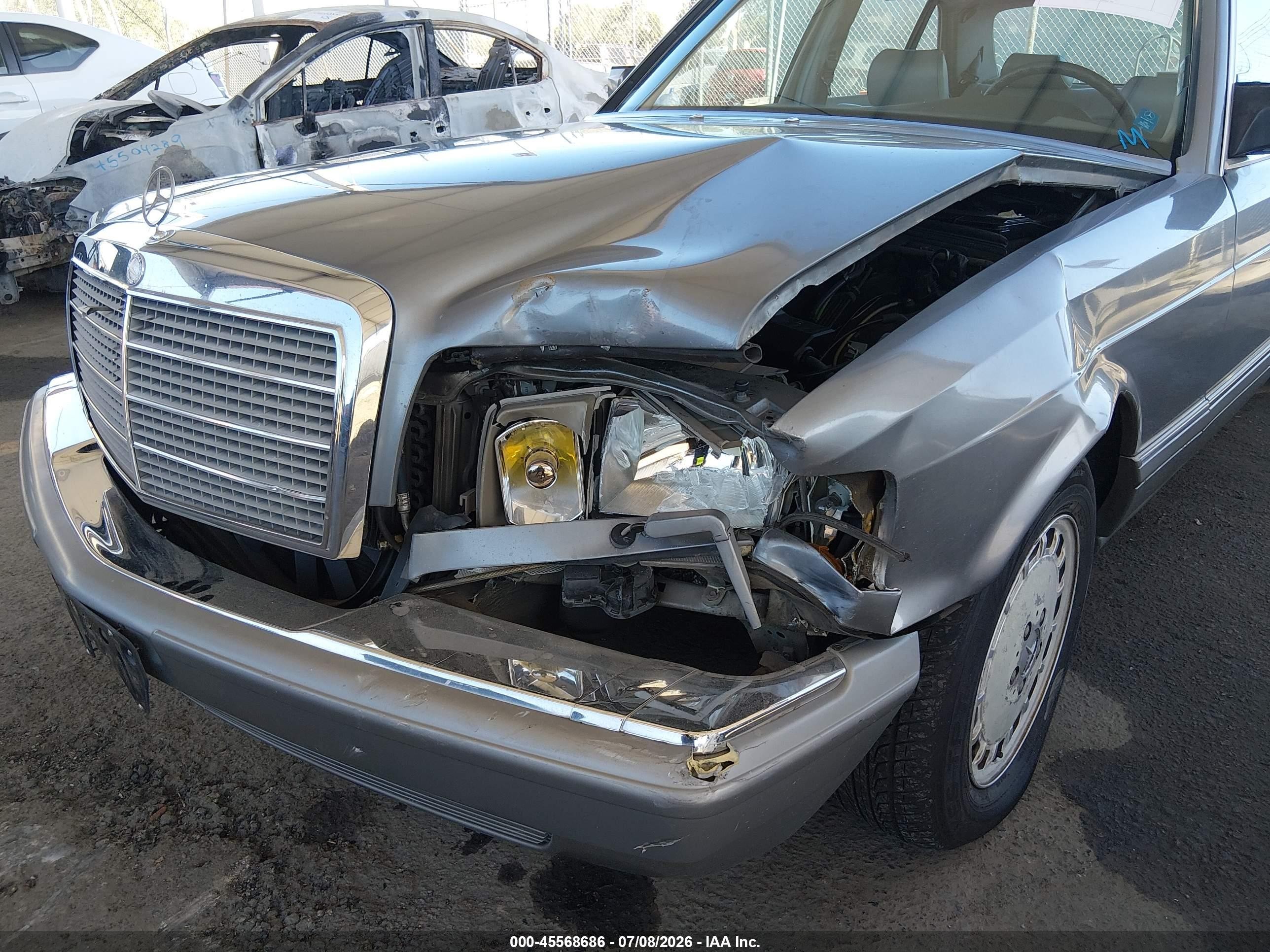 1987 Mercedes-benz 420 Sel Gray vin: WDBCA35D8HA316807
