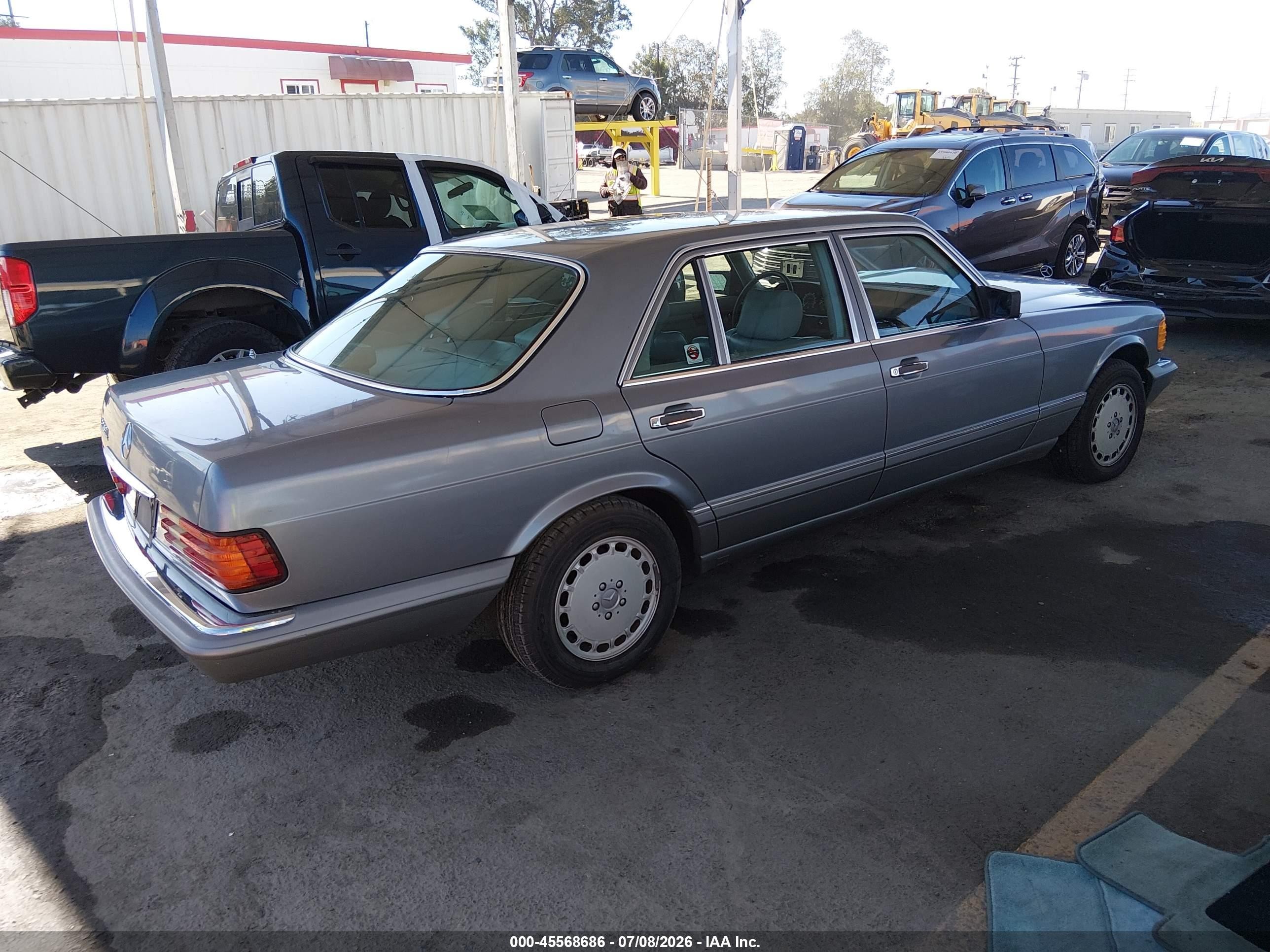 1987 Mercedes-benz 420 Sel Gray vin: WDBCA35D8HA316807