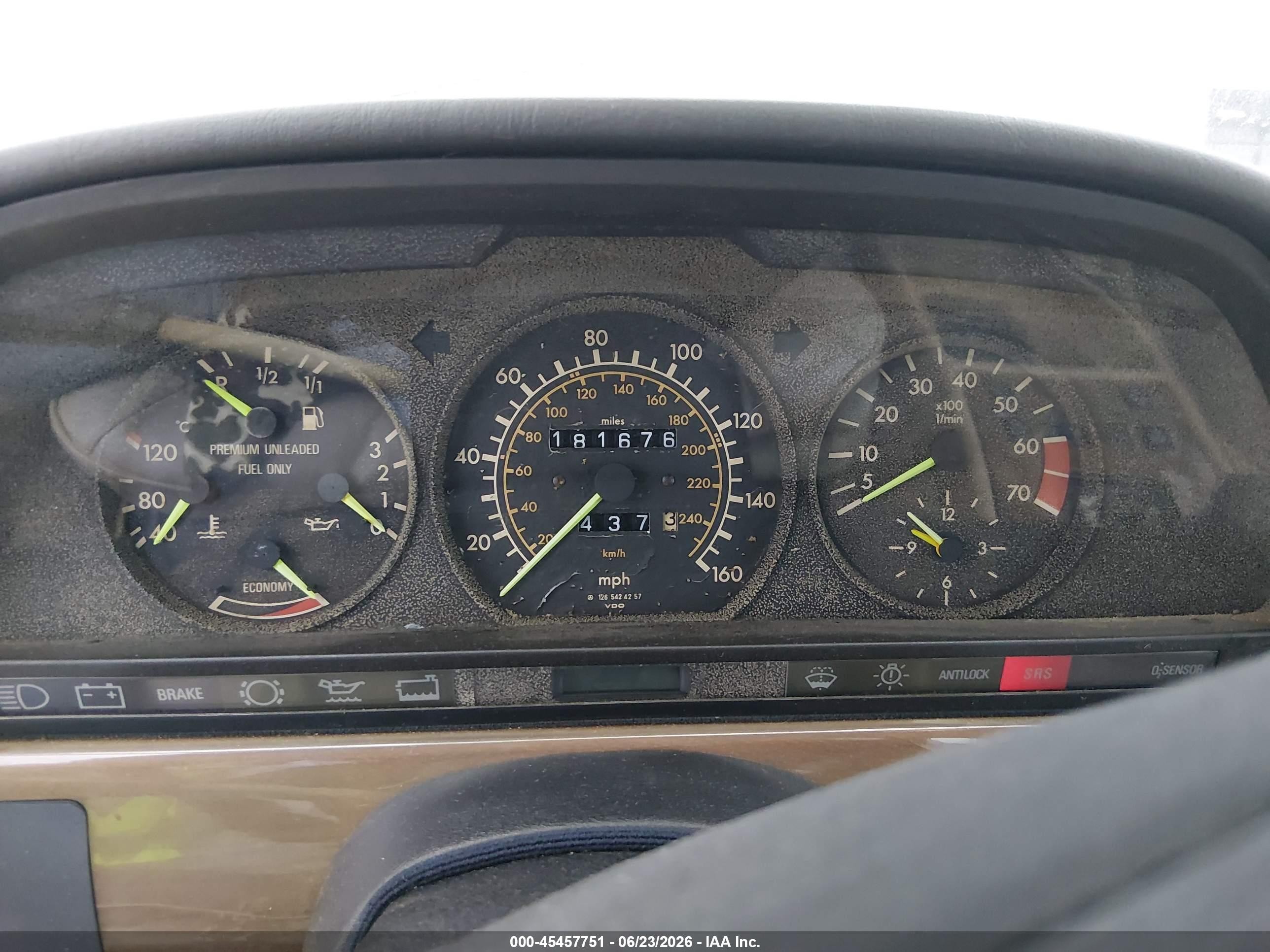 1987 Mercedes-benz 420 Sel Коричневый vin: WDBCA35D9HA359729