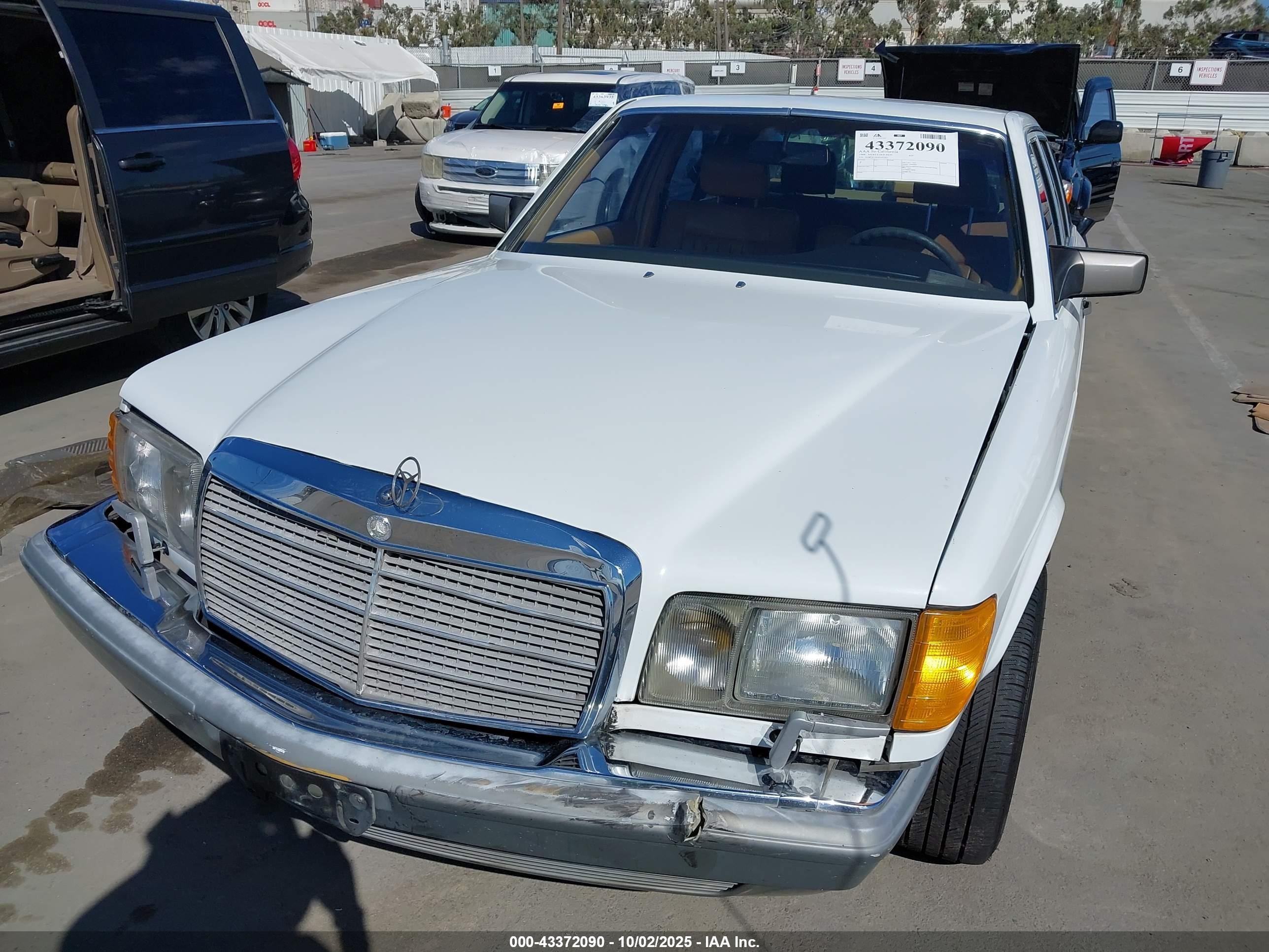 1988 Mercedes-benz 420 Sel White vin: WDBCA35DXJA422827